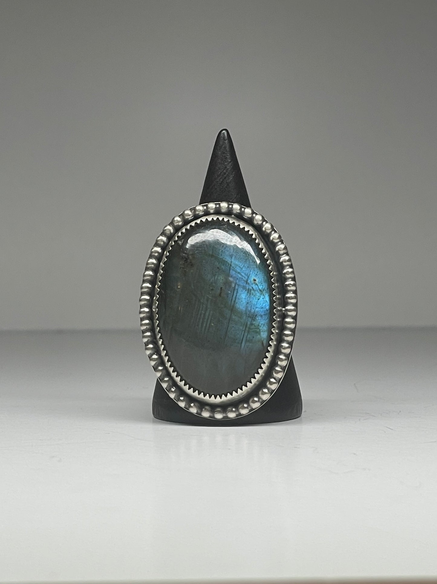Labradorite and Sterling Ring - US 10