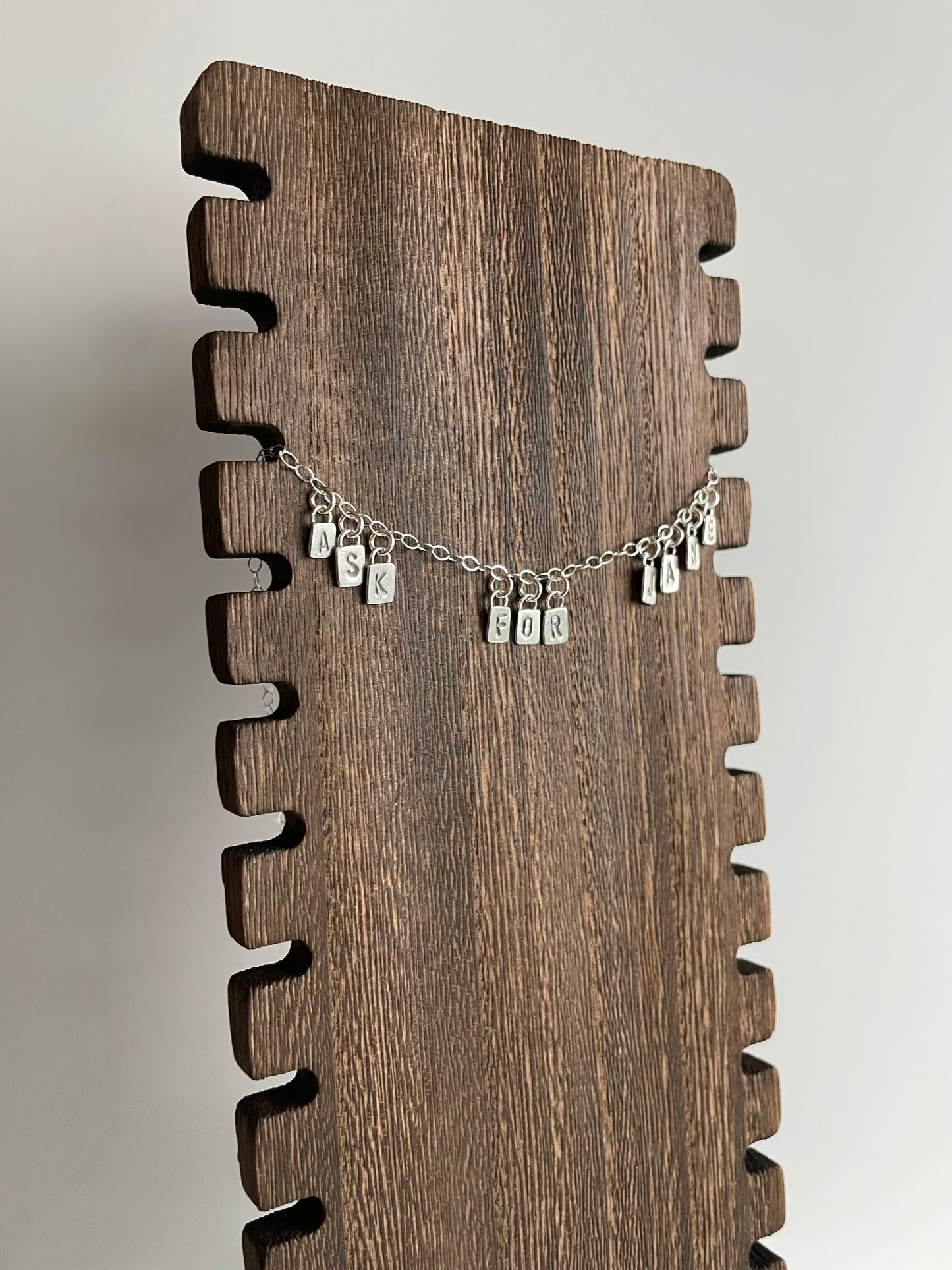 ASK FOR JANE - Made to Order - Sterling Necklace