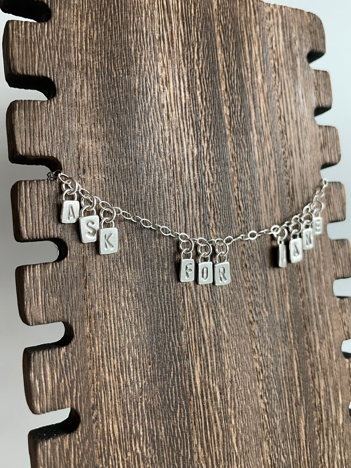 ASK FOR JANE - Made to Order - Sterling Necklace