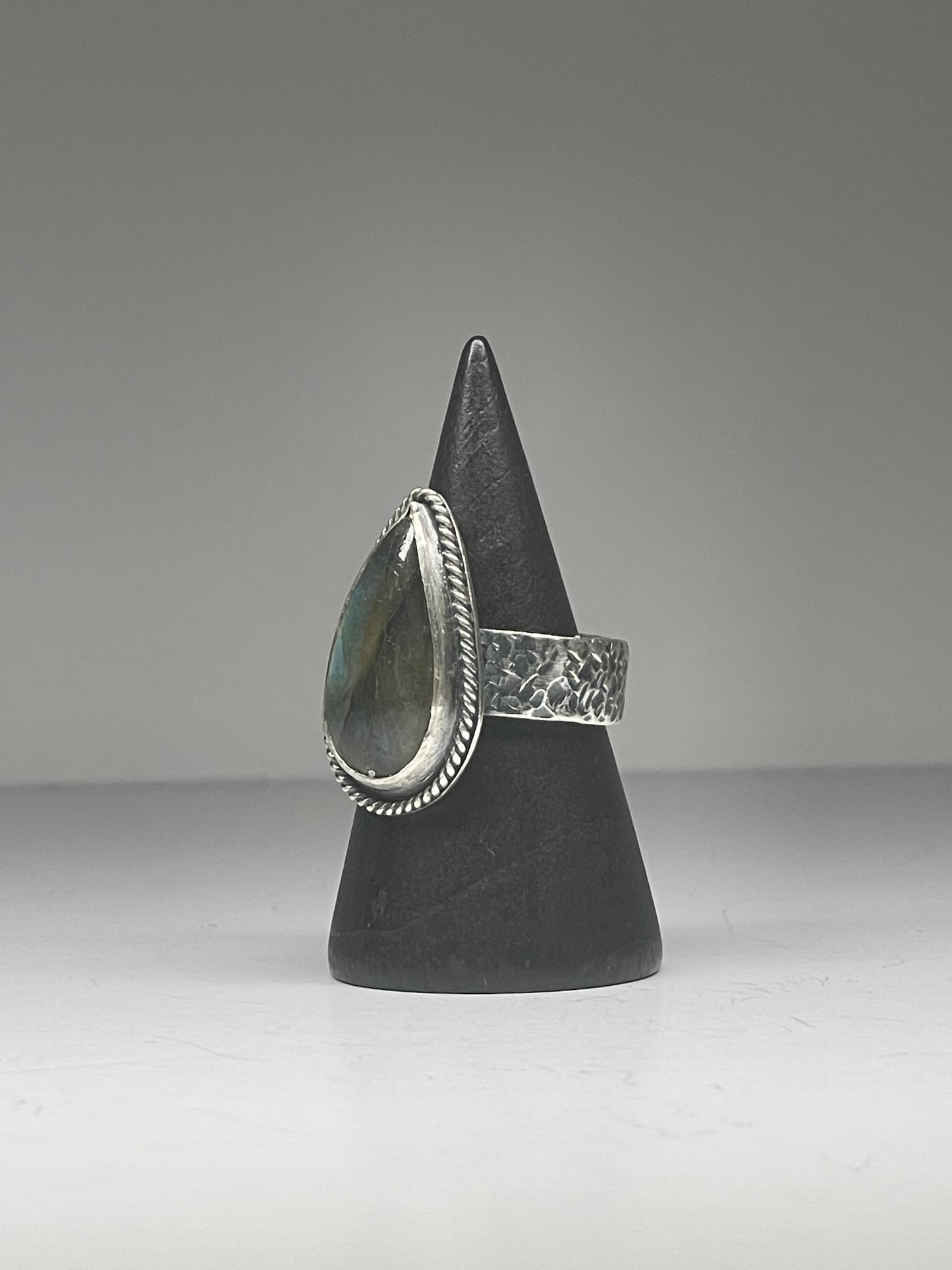 Labradorite and Sterling Ring - US 6