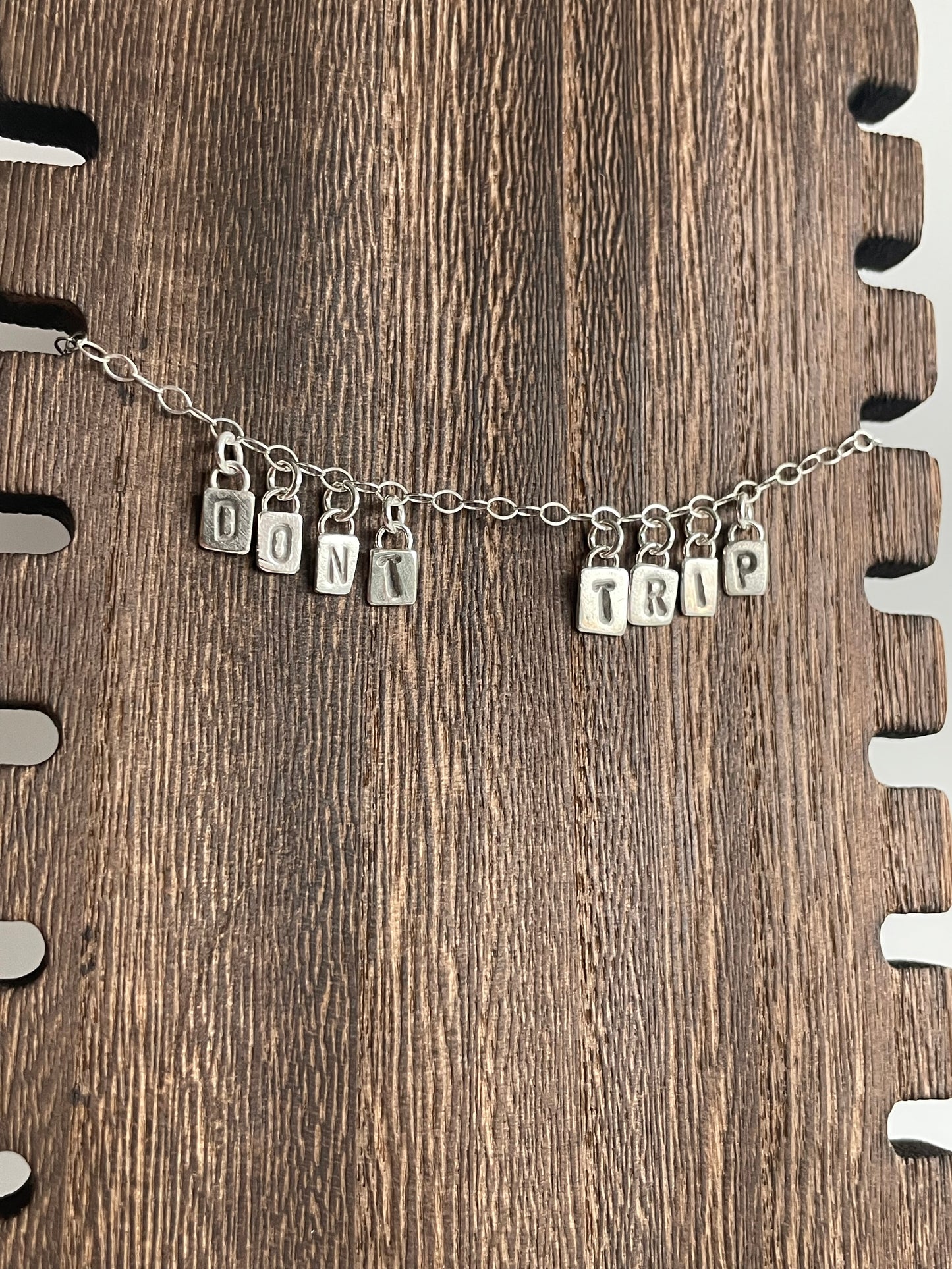 DONT TRIP - Made to Order - Sterling Necklace