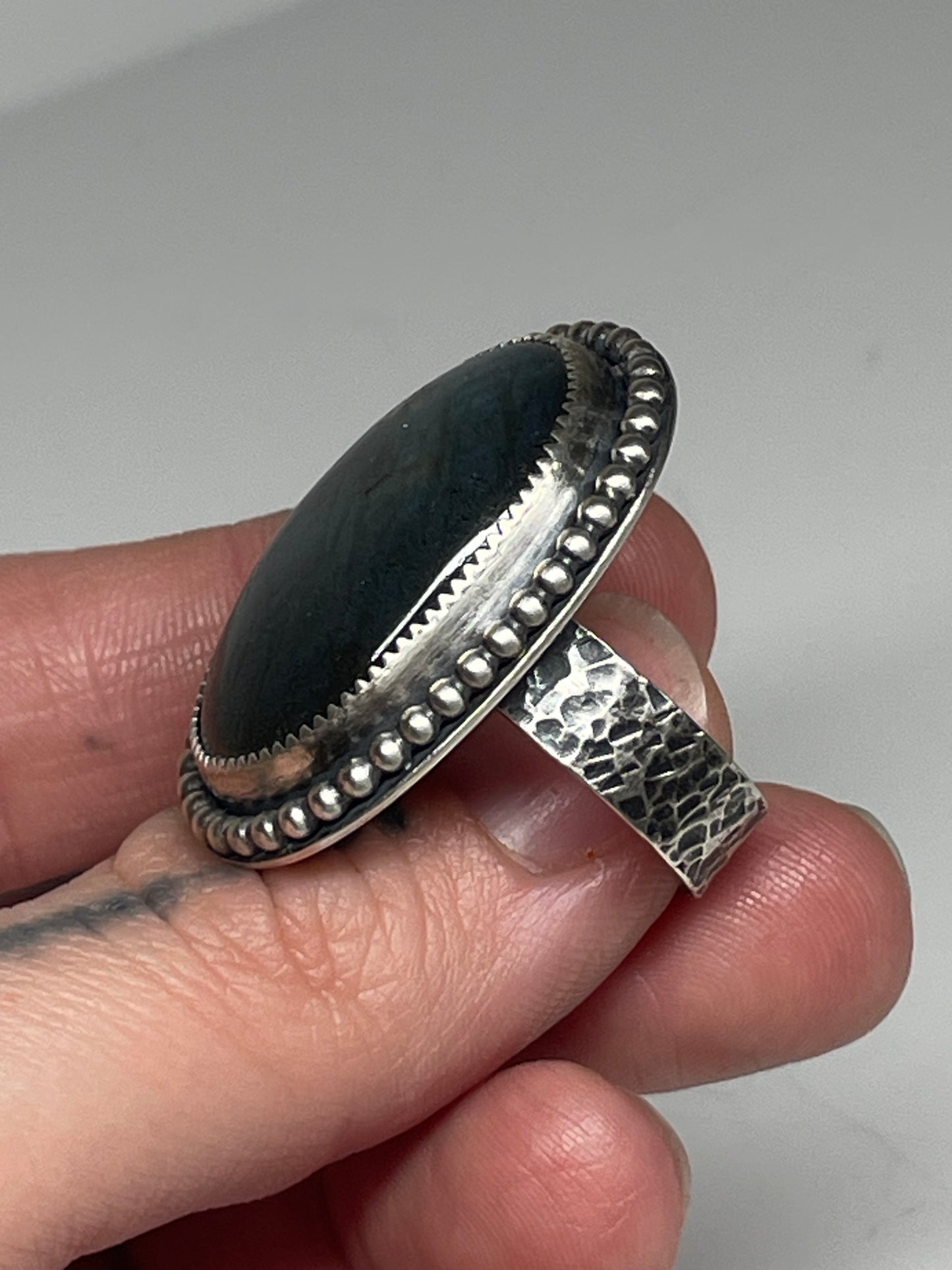 Labradorite and Sterling Ring - US 10
