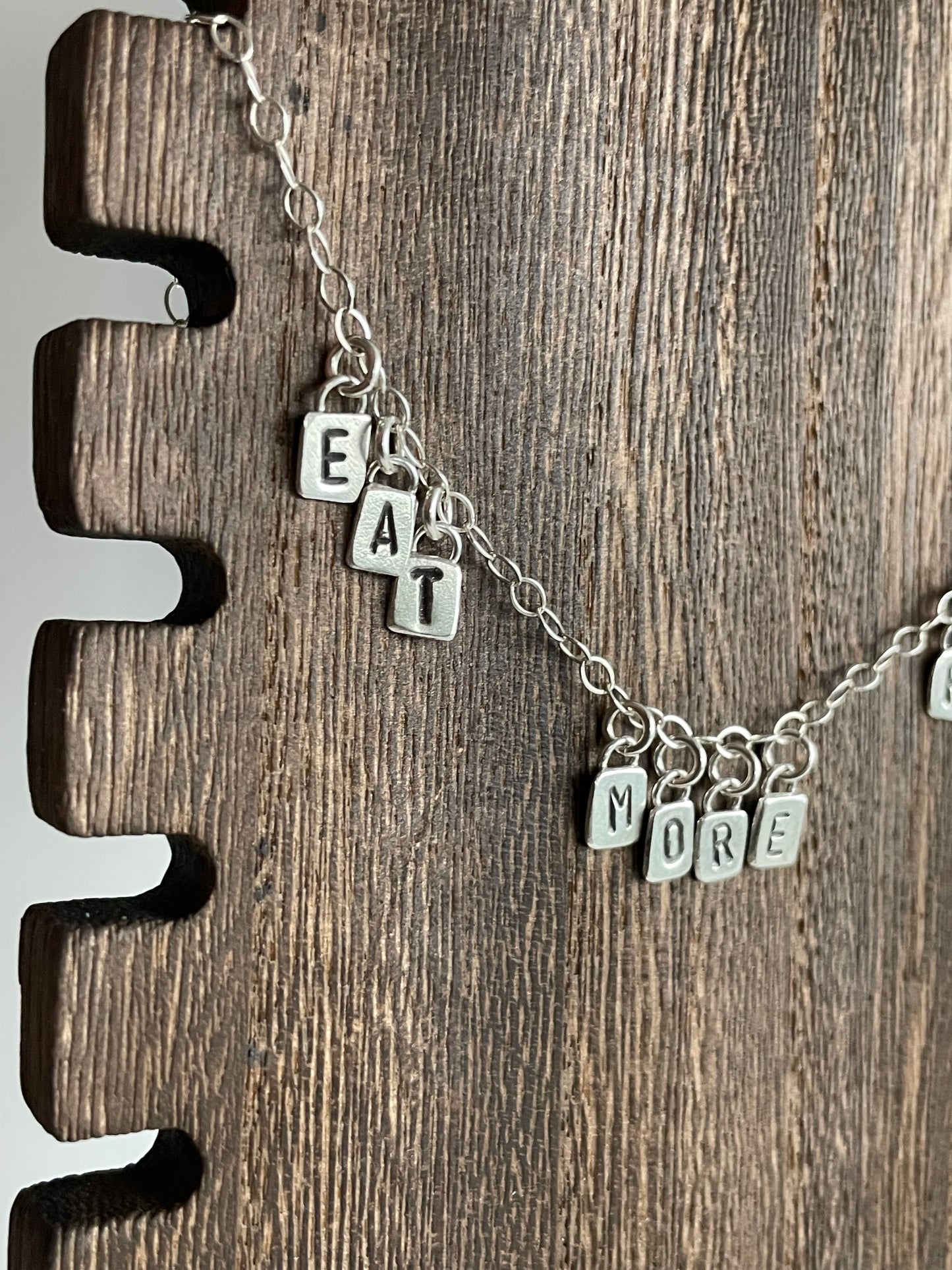 EAT MORE PUSSY - Made to Order - Sterling Necklace
