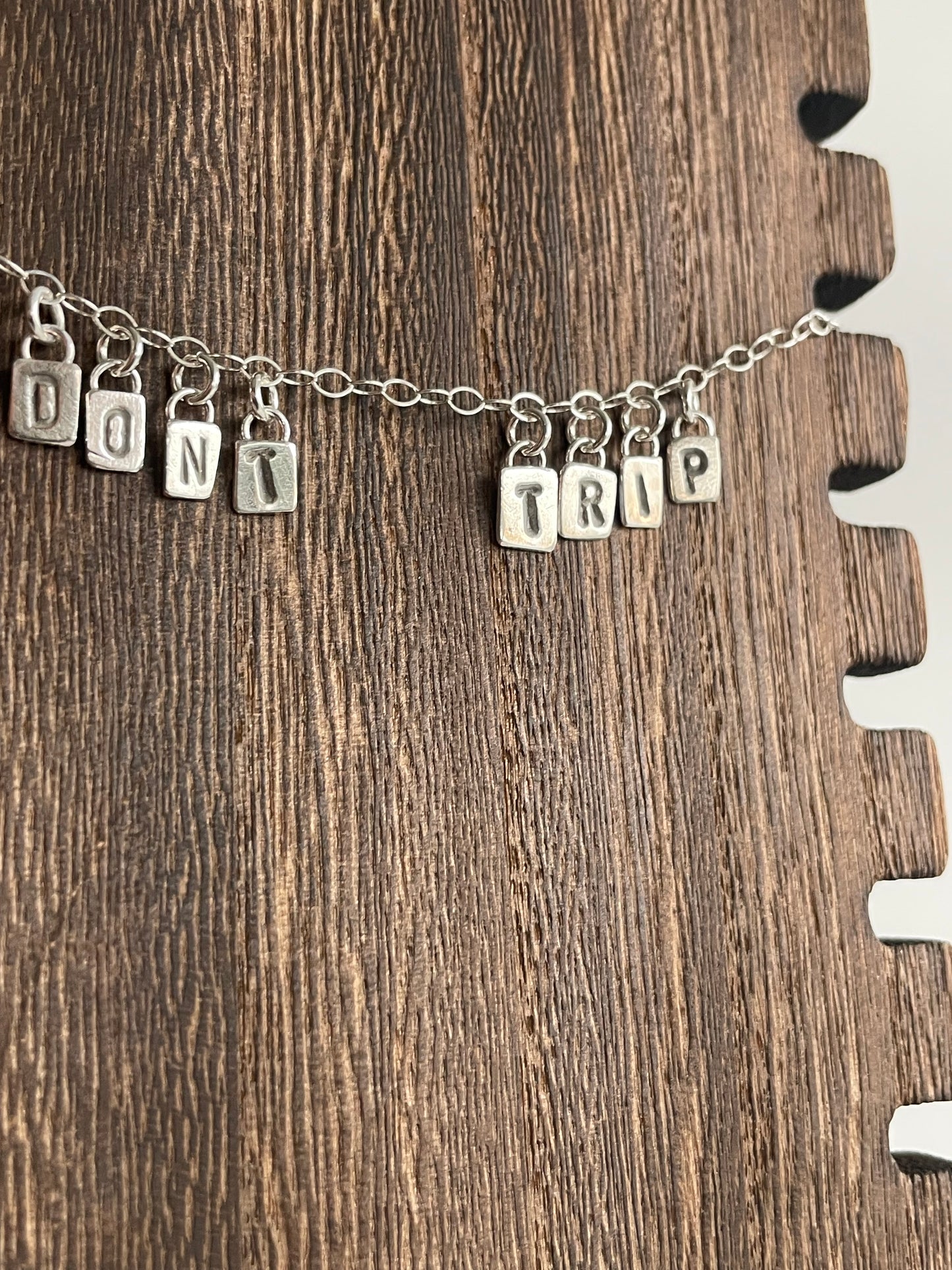 DONT TRIP - Made to Order - Sterling Necklace