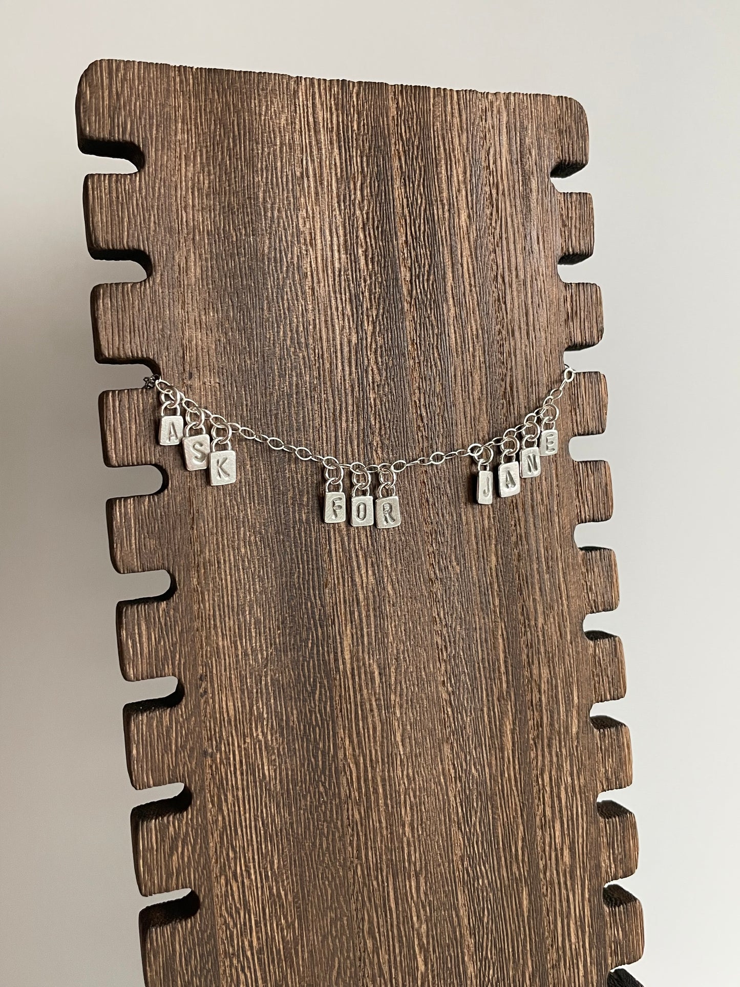 ASK FOR JANE - Made to Order - Sterling Necklace