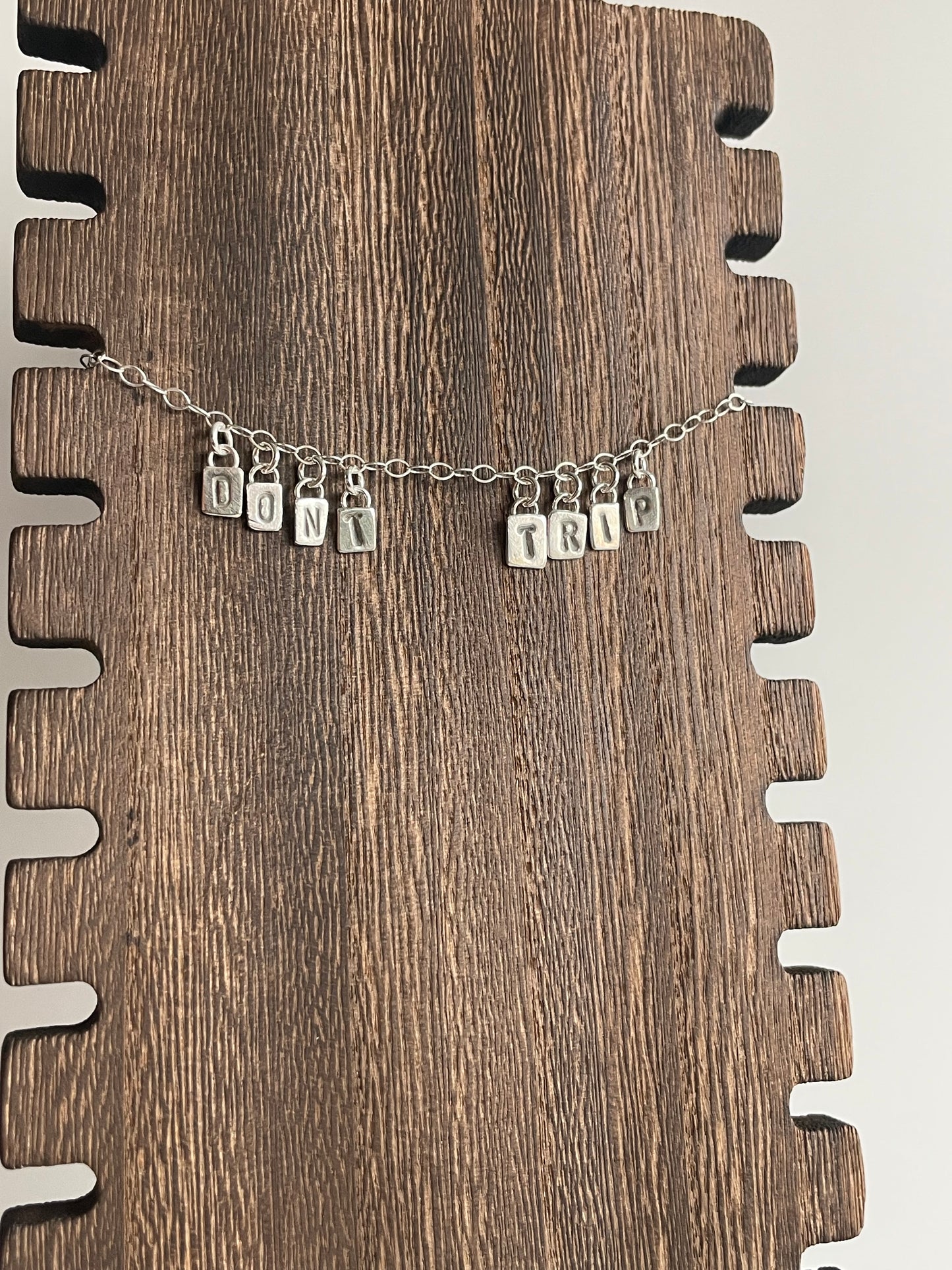 DONT TRIP - Made to Order - Sterling Necklace