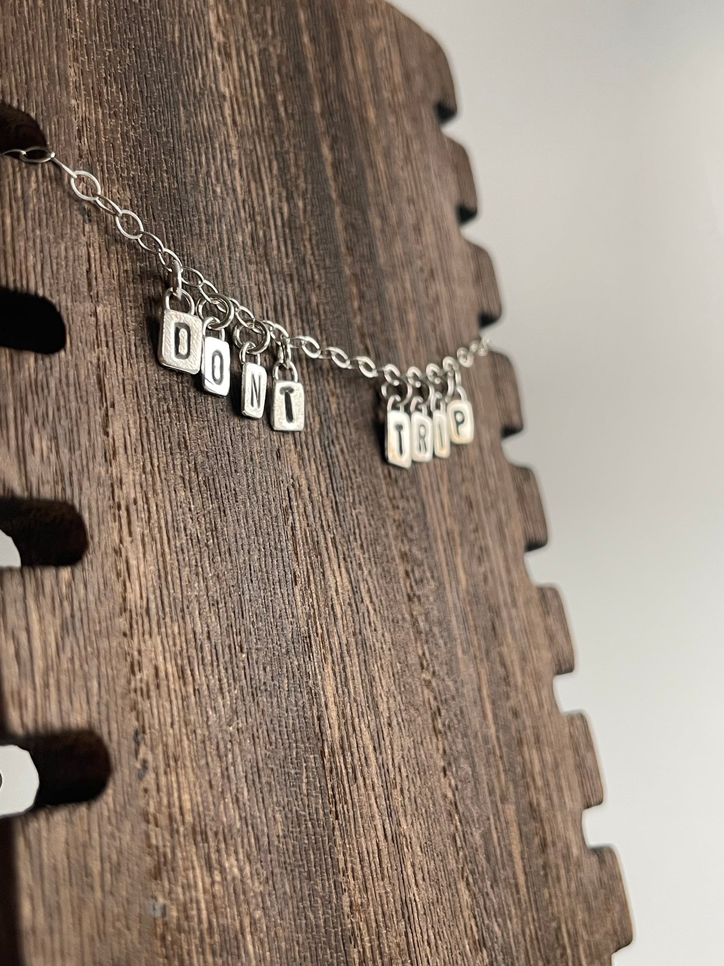 DONT TRIP - Made to Order - Sterling Necklace