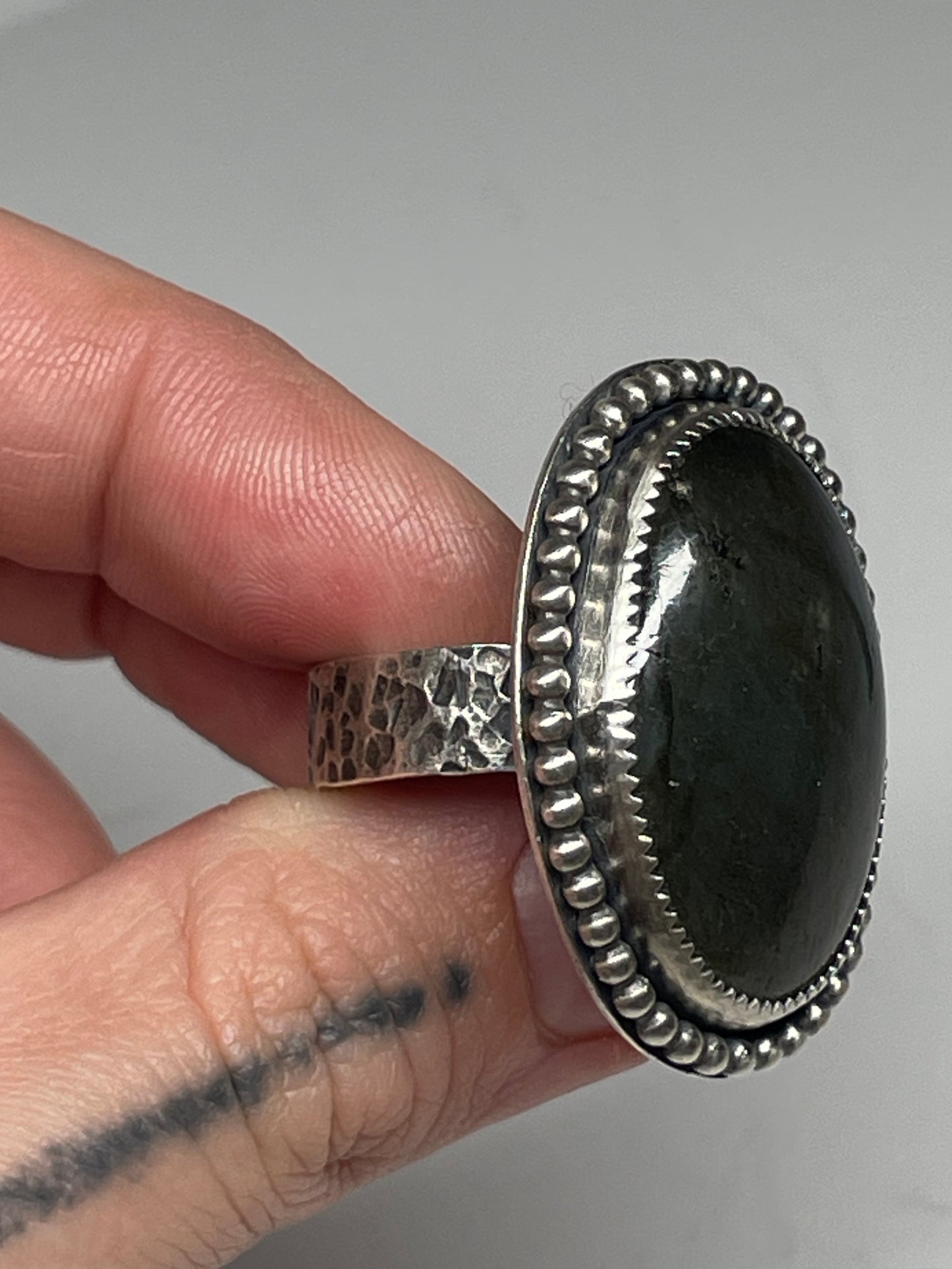 Labradorite and Sterling Ring - US 10