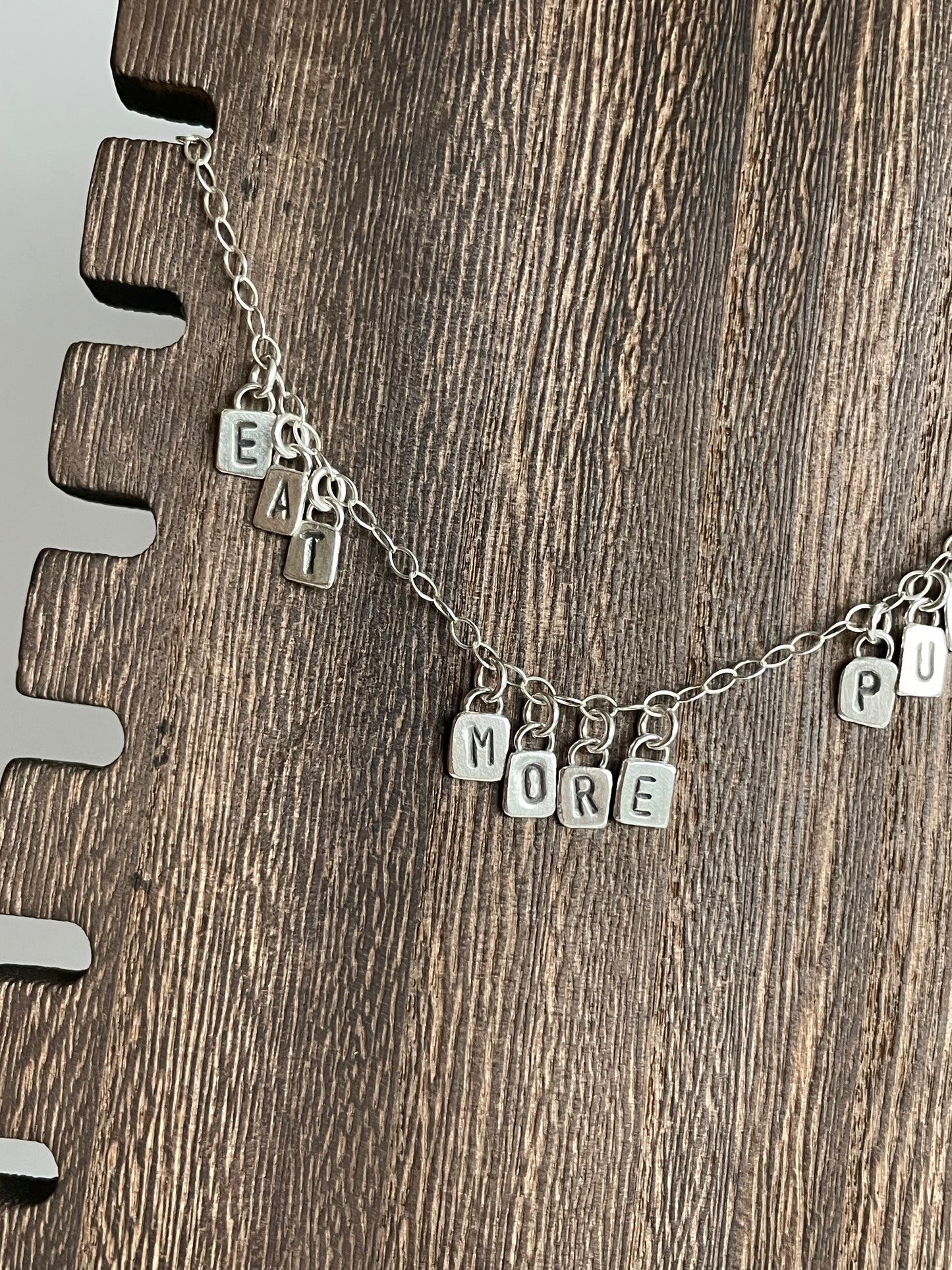 EAT MORE PUSSY - Made to Order - Sterling Necklace