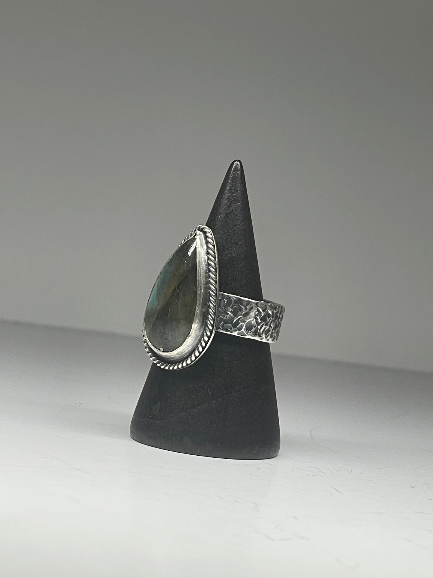 Labradorite and Sterling Ring - US 6