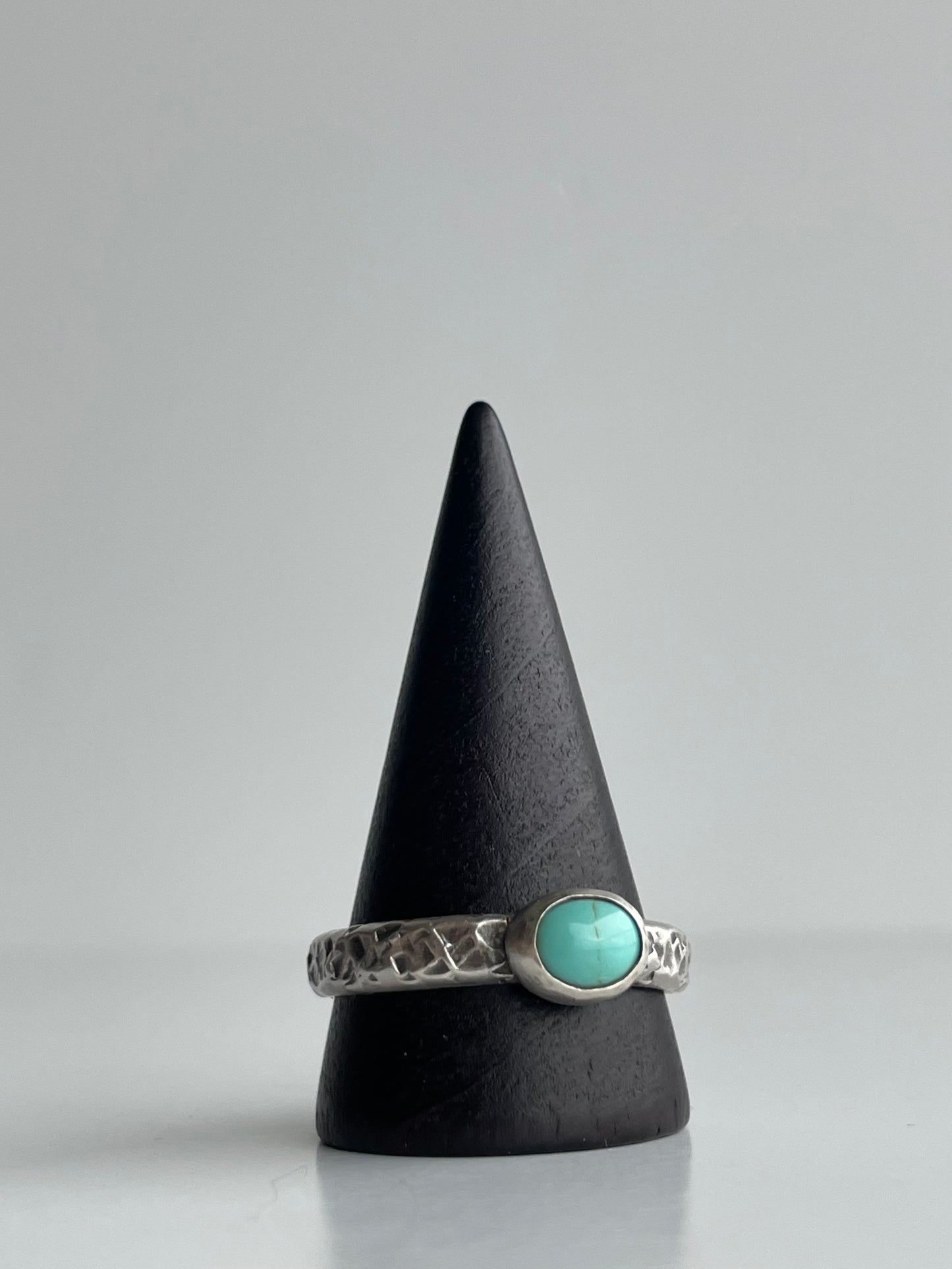 Turquoise and Sterling Ring - US 12