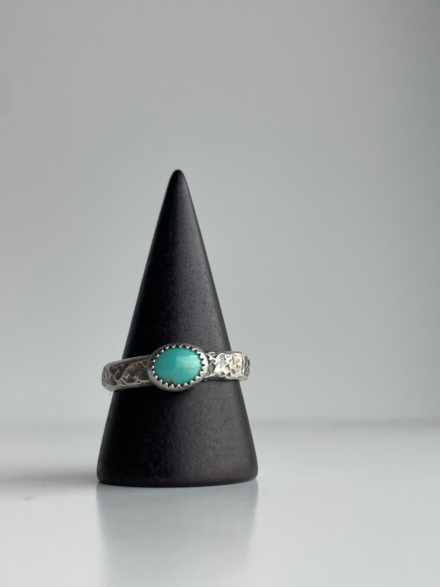 Turquoise and Sterling Ring - US 9.5