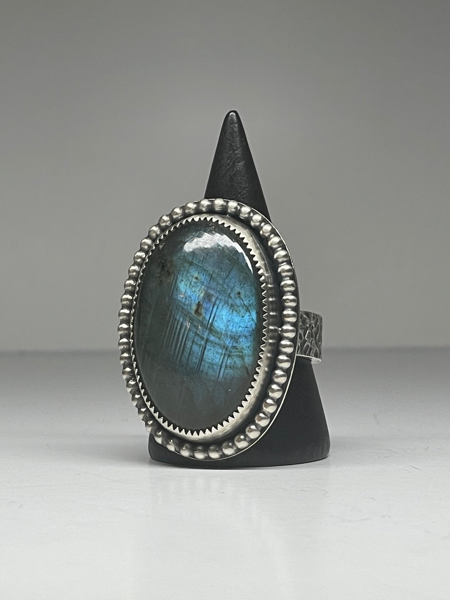 Labradorite and Sterling Ring - US 10