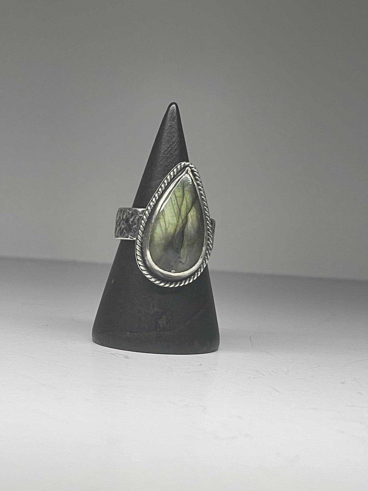 Labradorite and Sterling Ring - US 6