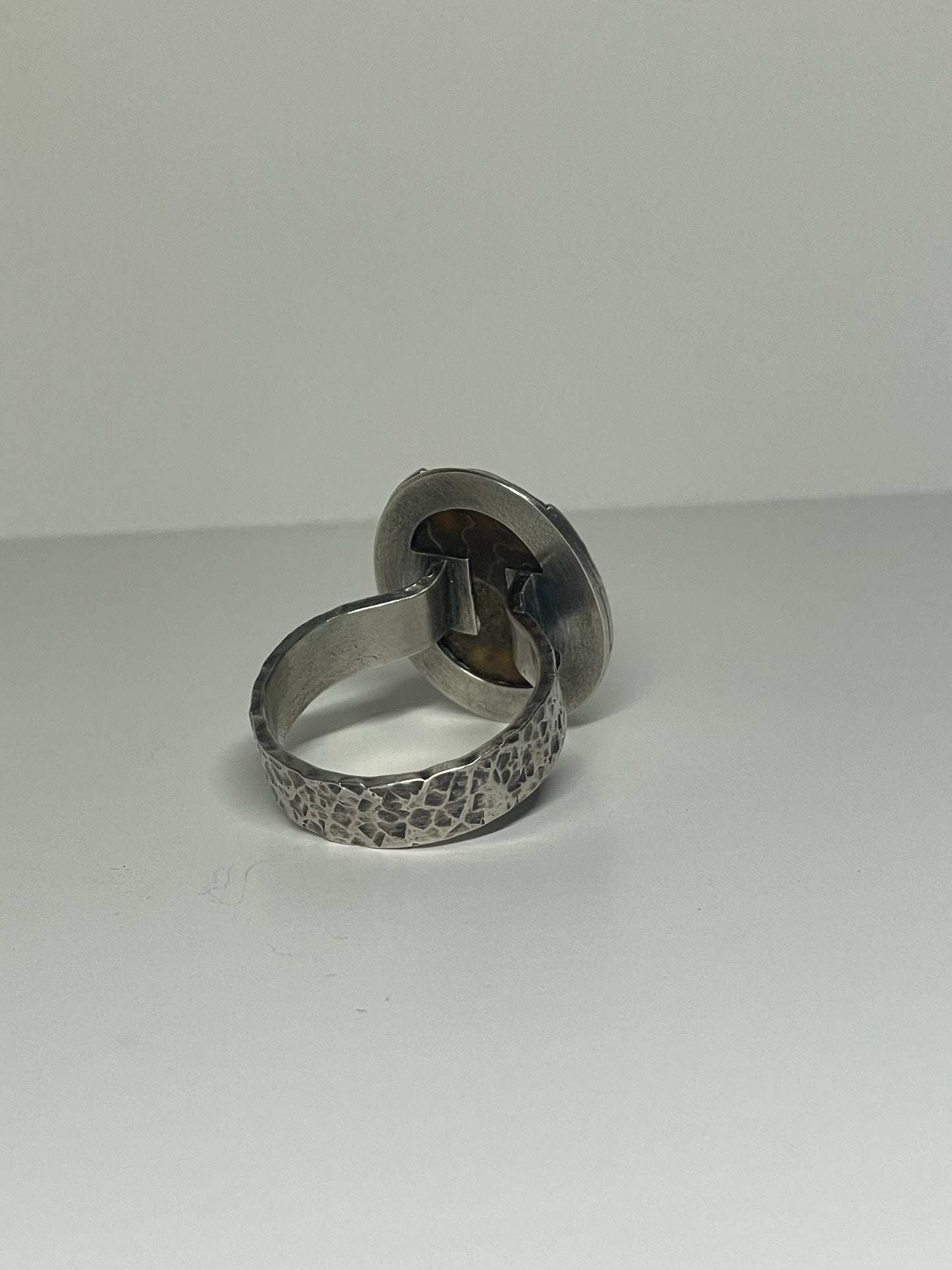 Ammonite and Sterling Ring - US 11