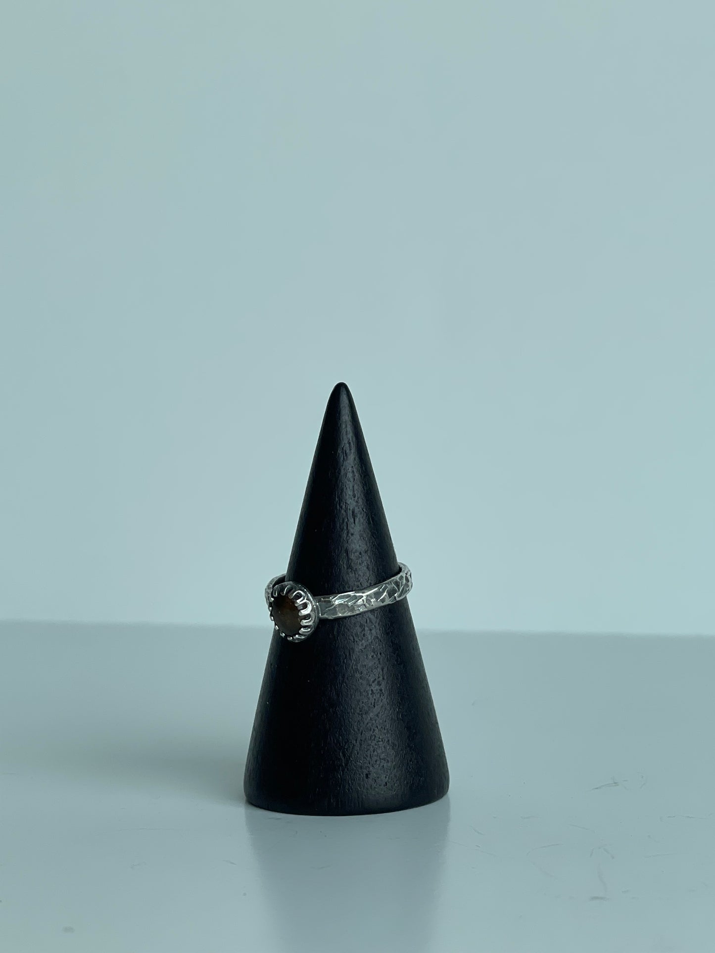 Tourmaline and Sterling Ring - US 4