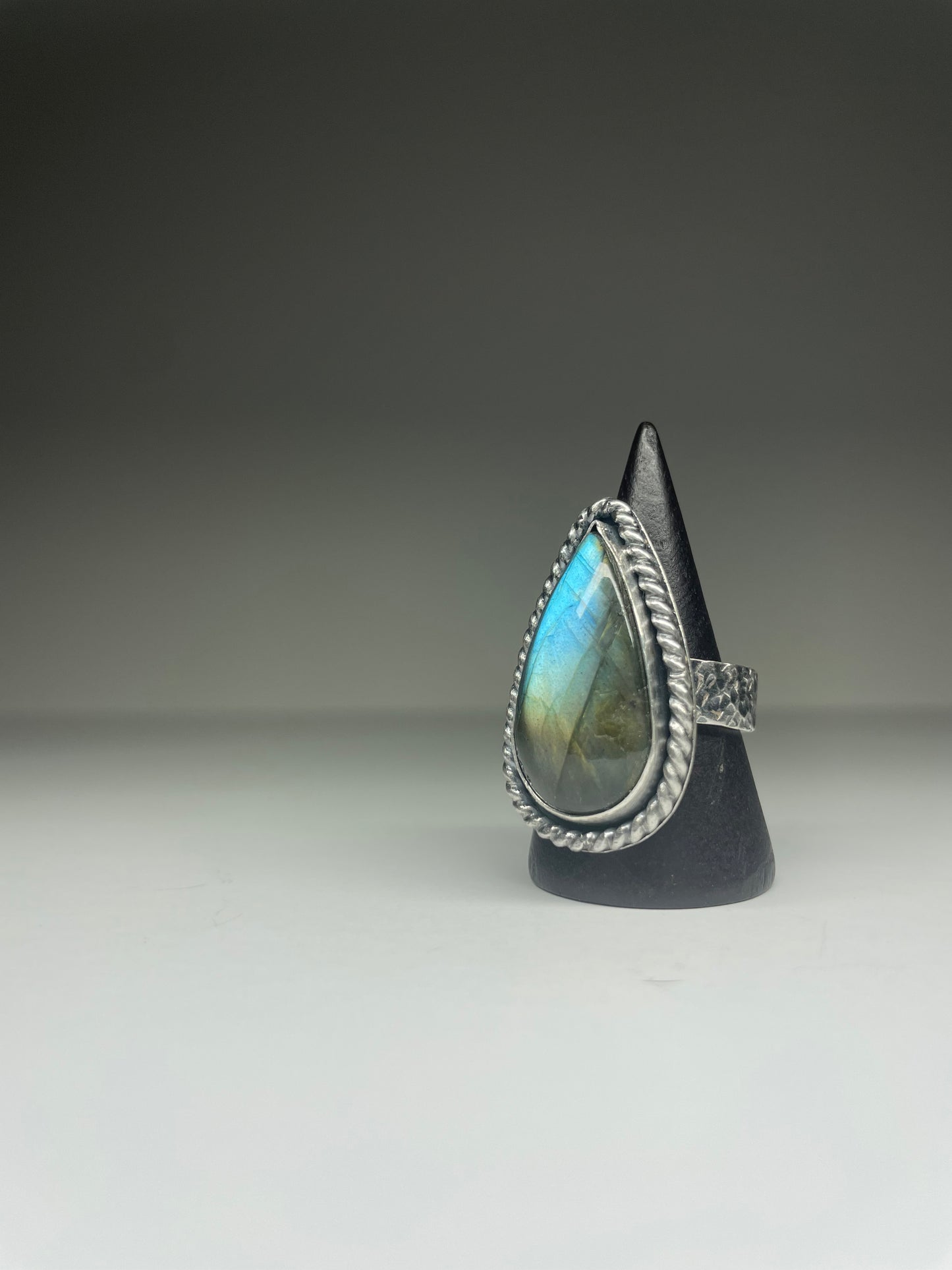 Labradorite and Sterling Ring - US 8.5