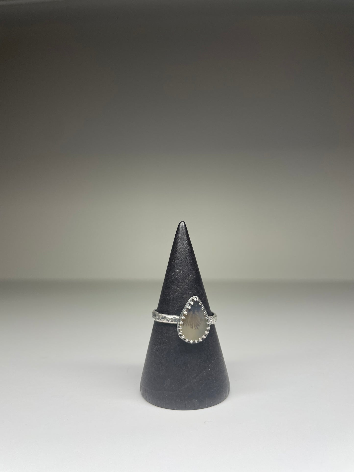 Dendritic Agate Sterling Ring - US 6