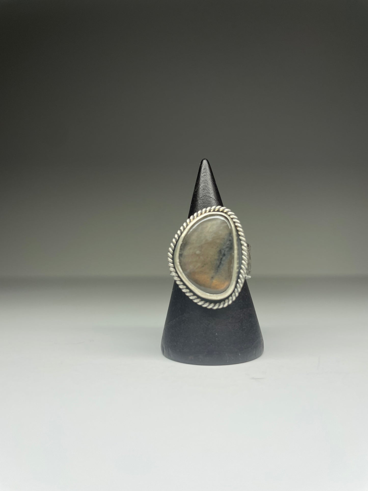 Labradorite and Sterling Ring - US 7