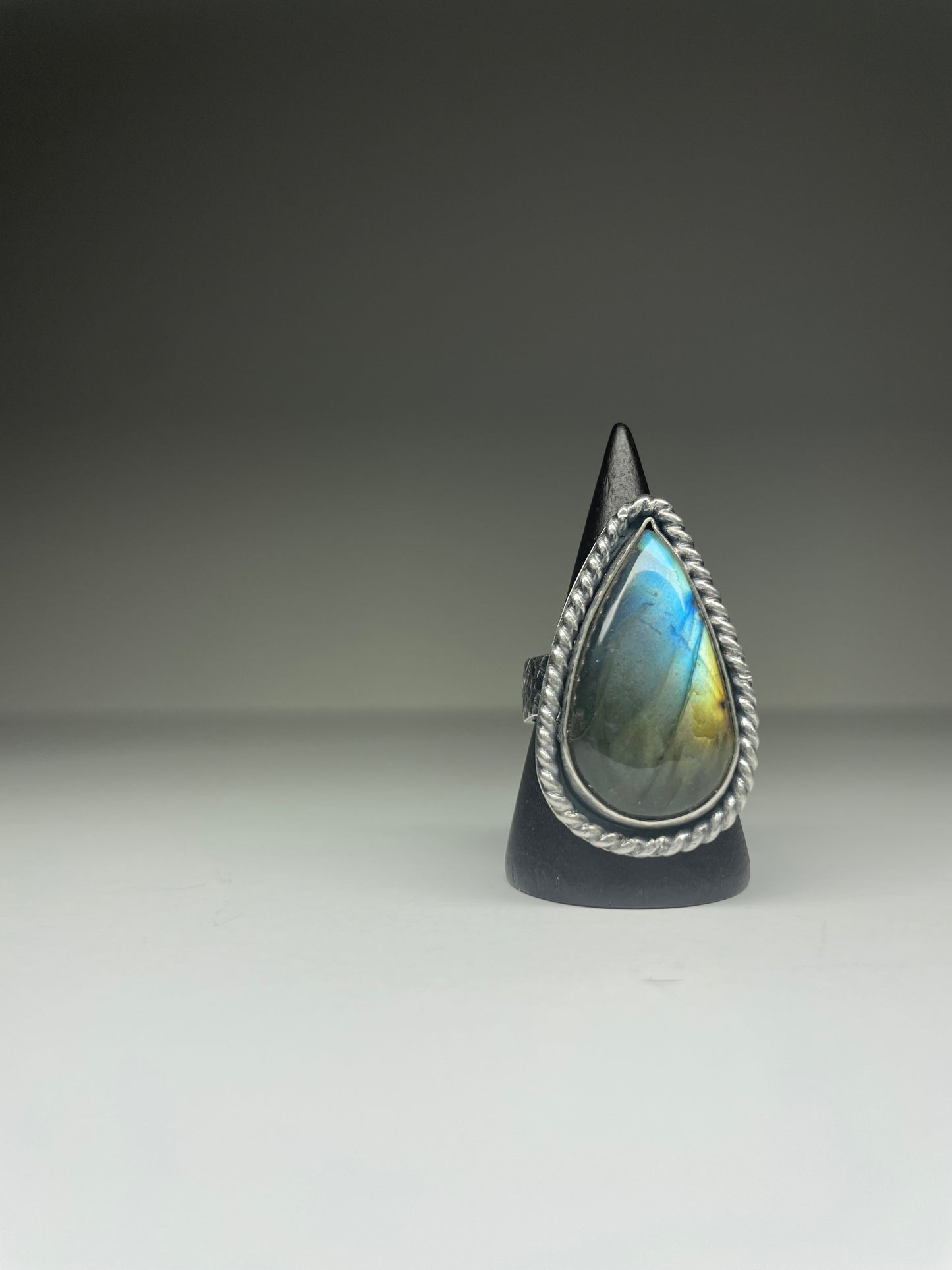 Labradorite and Sterling Ring - US 8.5