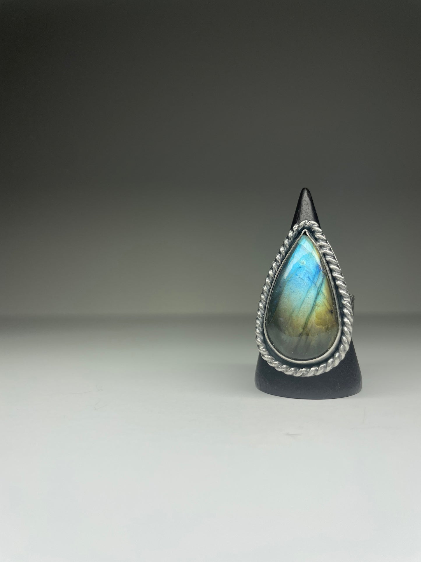 Labradorite and Sterling Ring - US 8.5