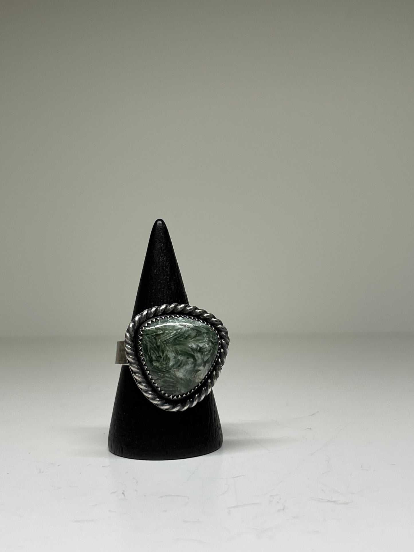 Seraphinite and Sterling Ring - US 8