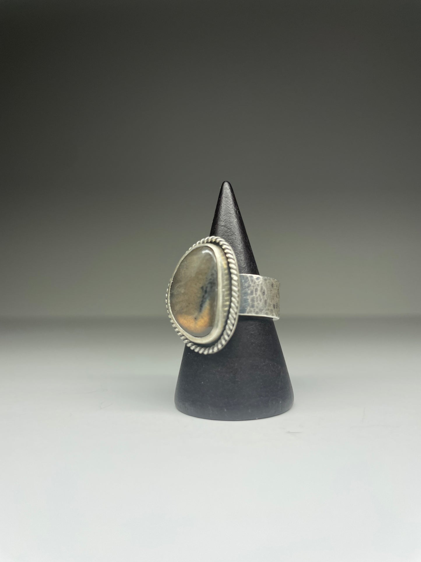Labradorite and Sterling Ring - US 7