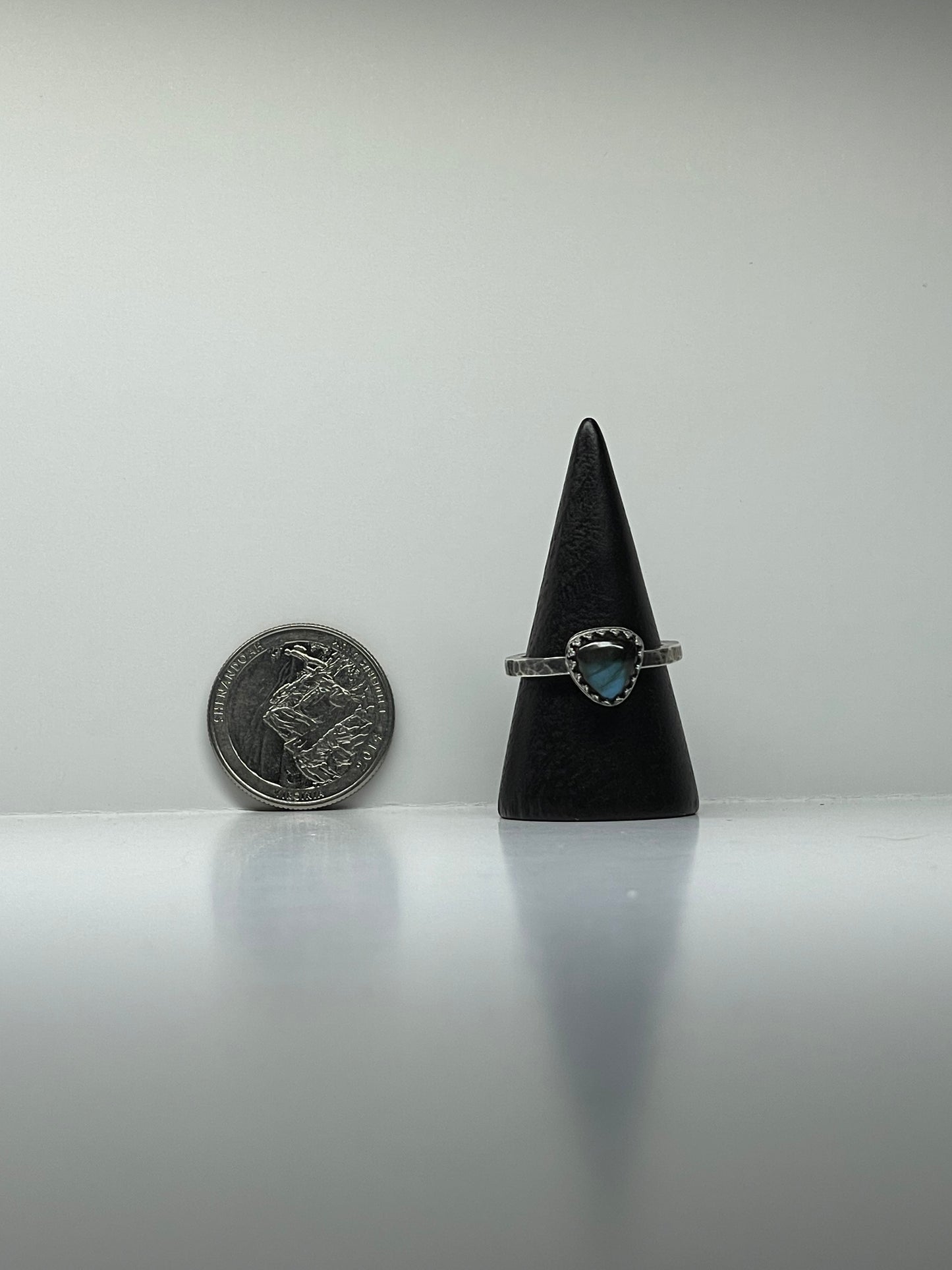 Labradorite and Sterling Ring - US 7