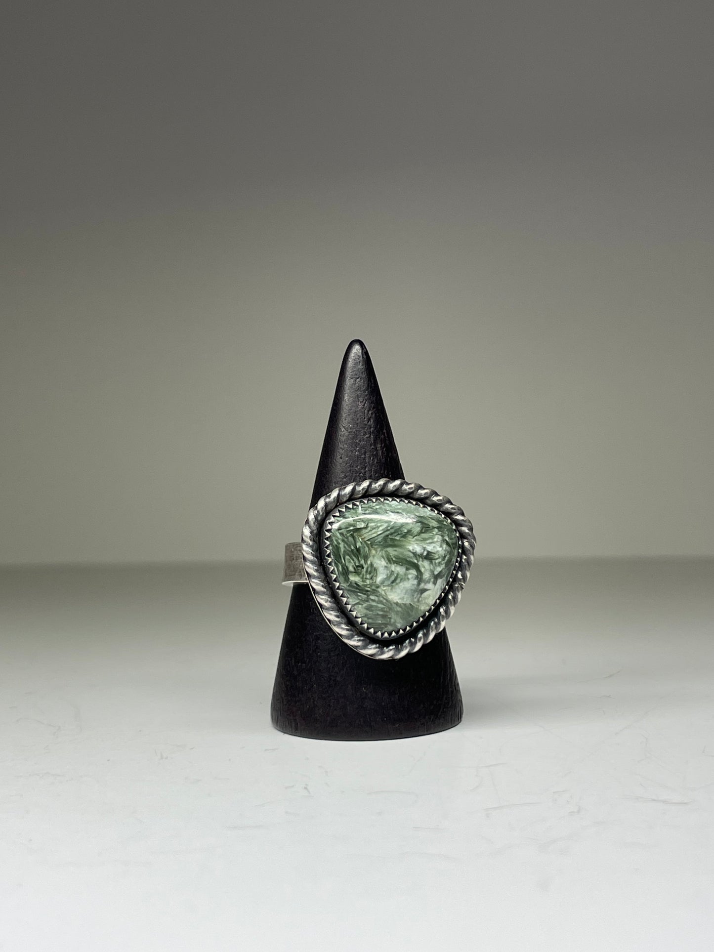 Seraphinite and Sterling Ring - US 8