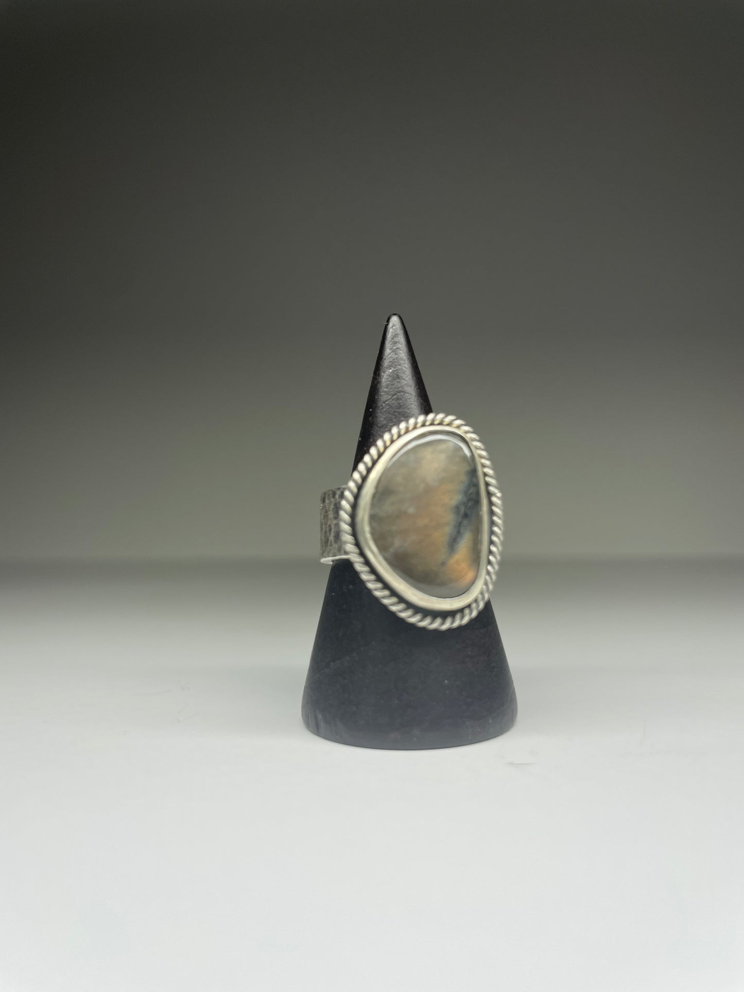 Labradorite and Sterling Ring - US 7