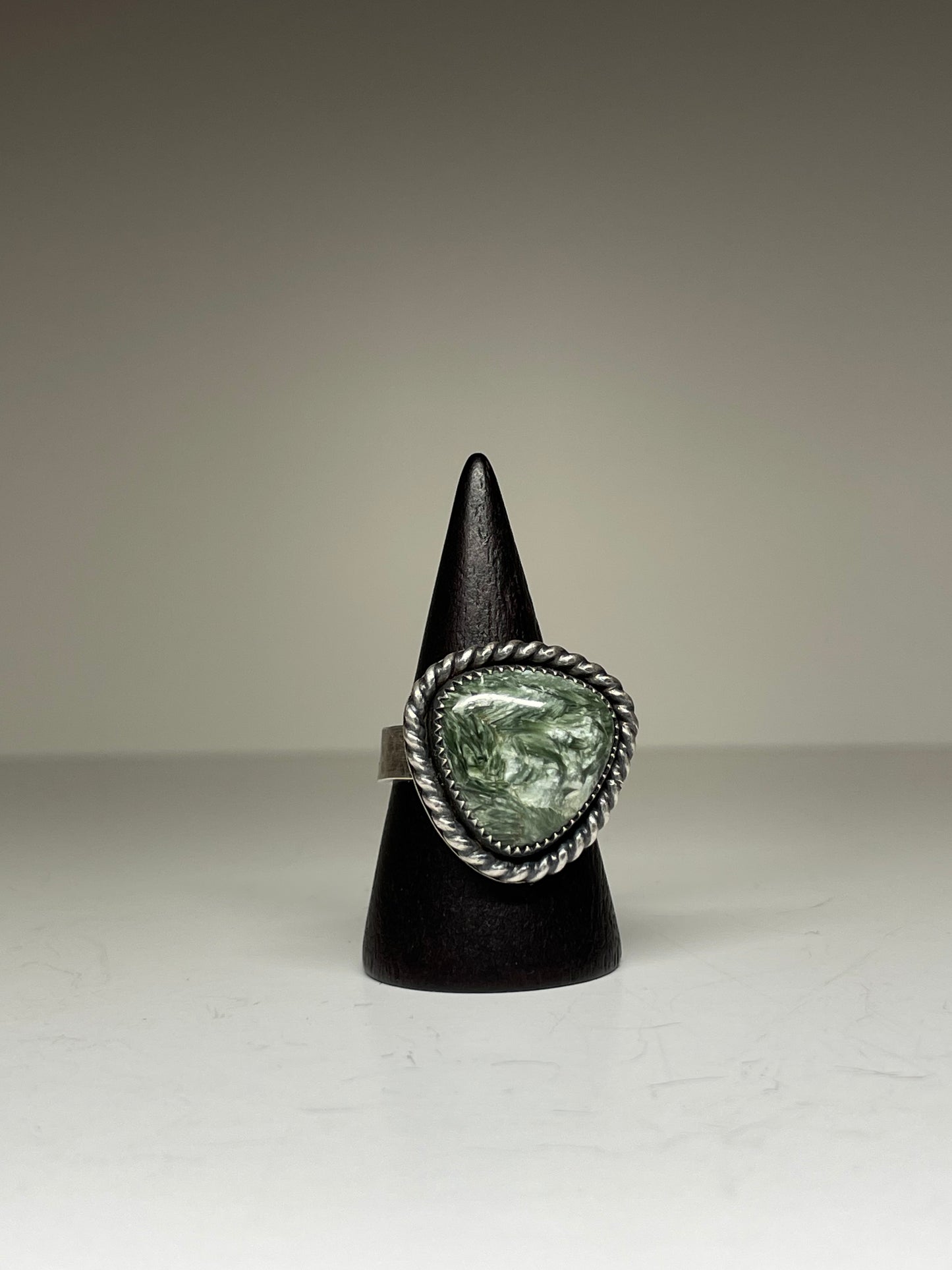 Seraphinite and Sterling Ring - US 8