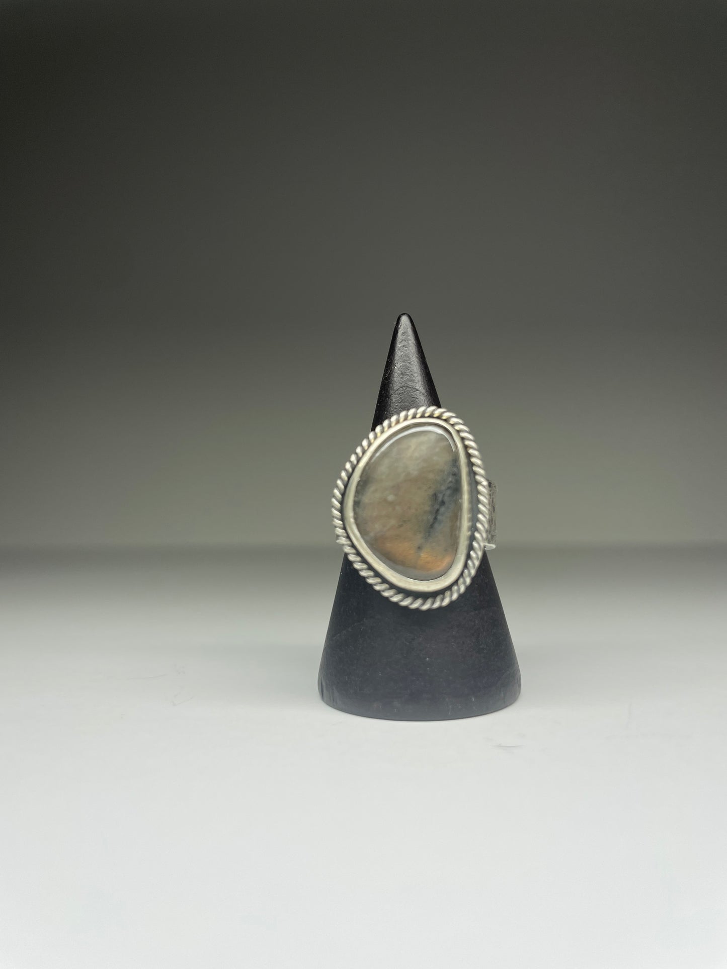Labradorite and Sterling Ring - US 7