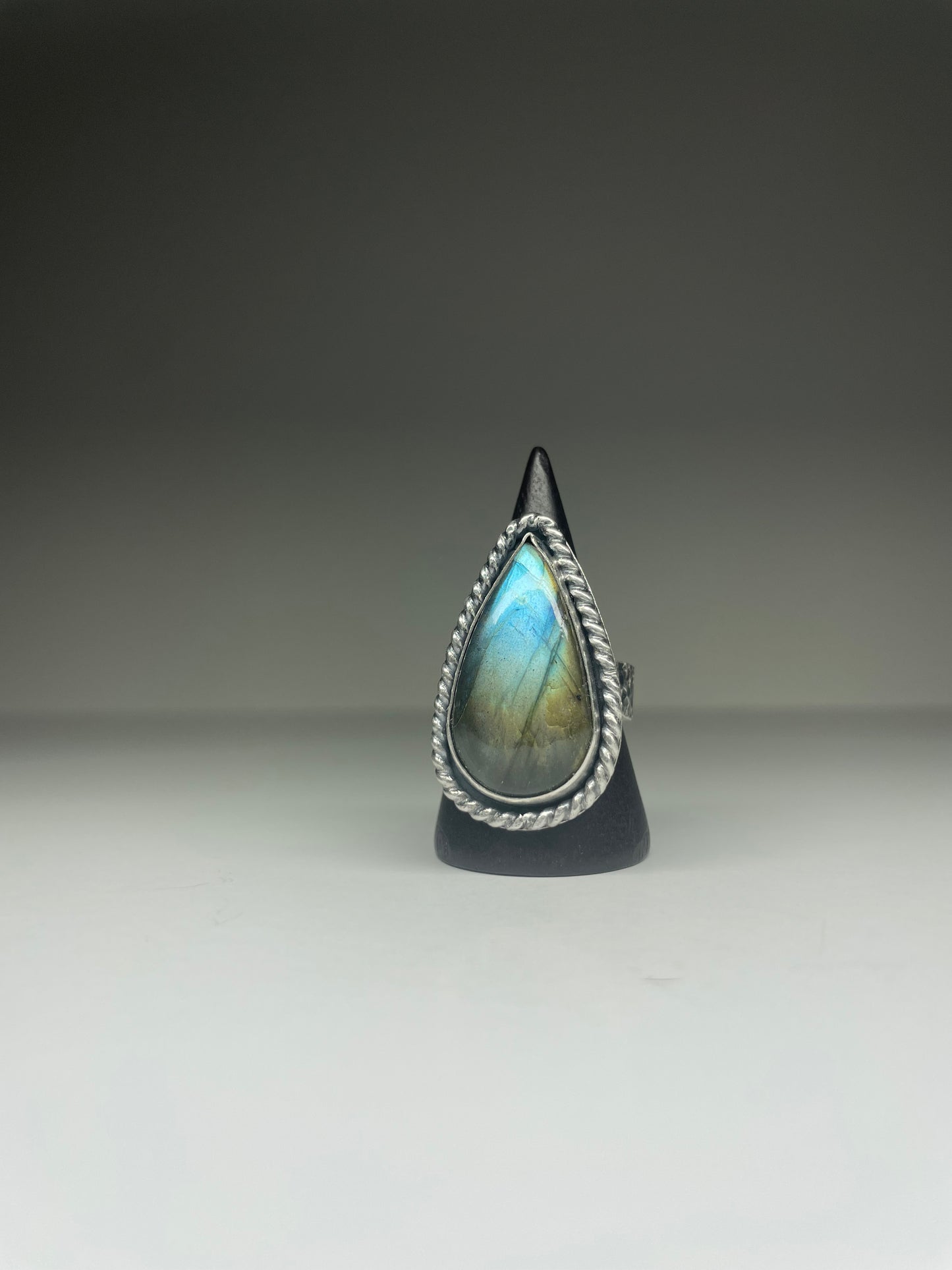 Labradorite and Sterling Ring - US 8.5