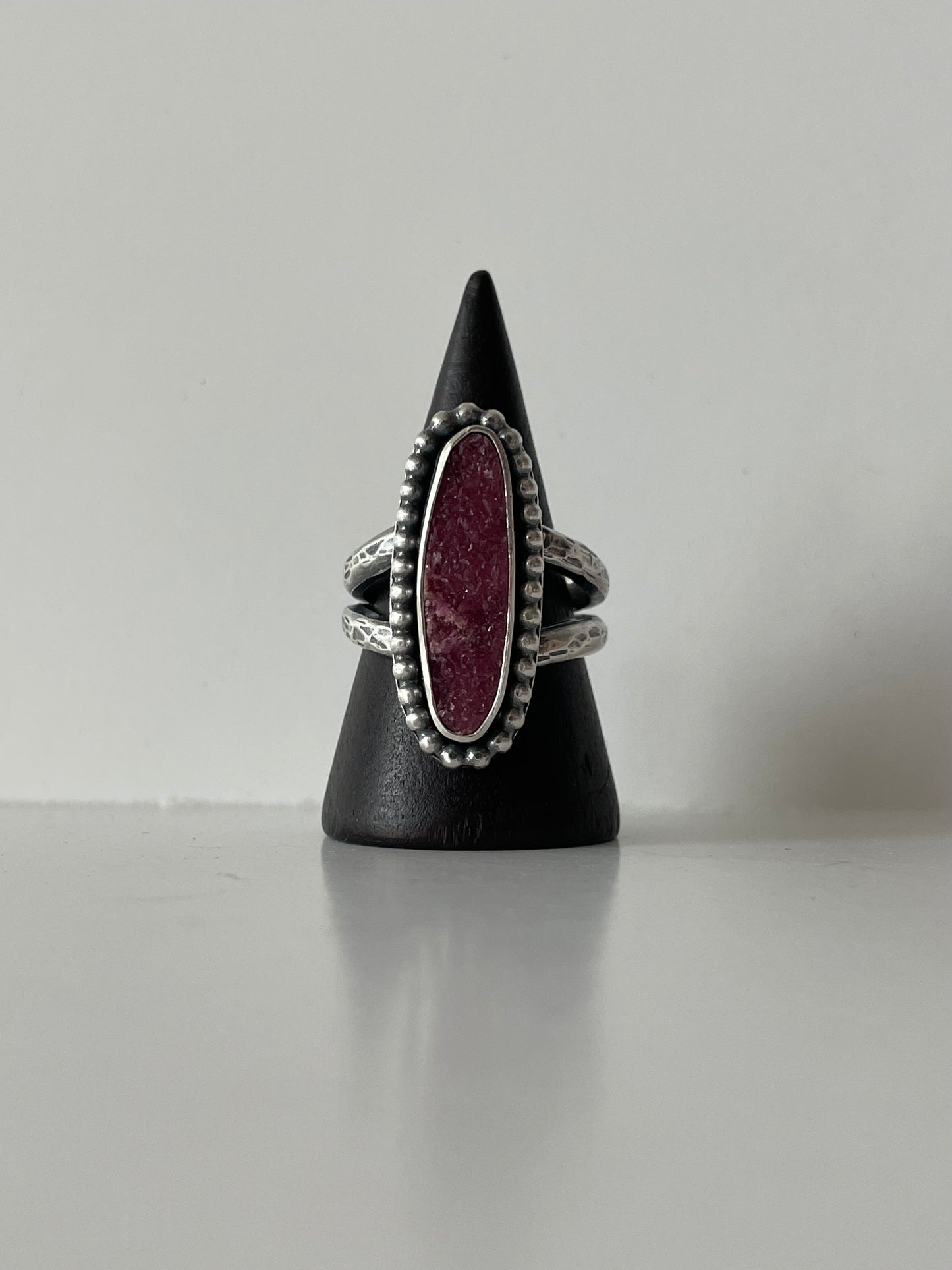 Colbalto Calcite and Sterling Ring - US 8