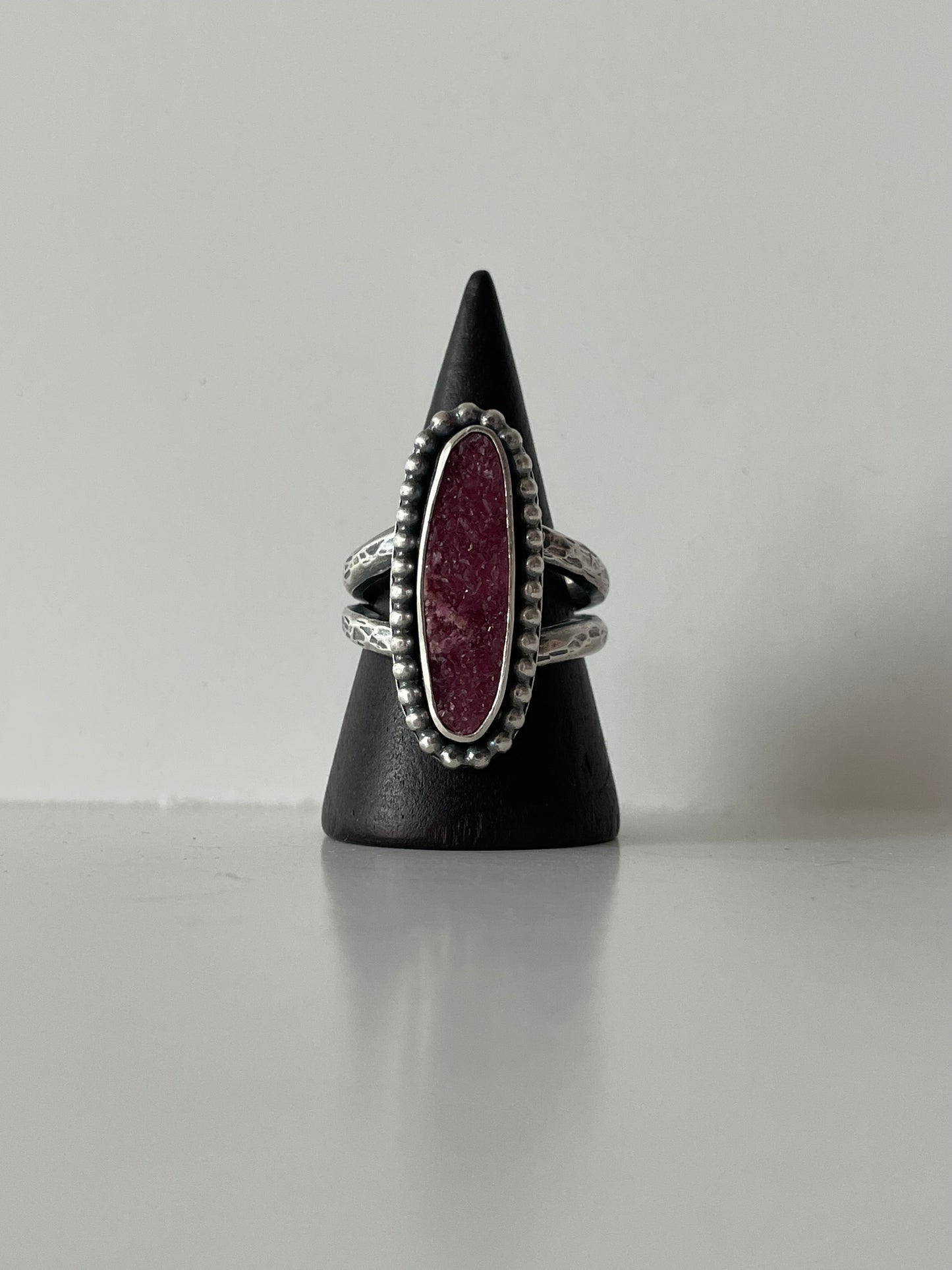 Cobalto Calcite and Sterling Ring - US 8