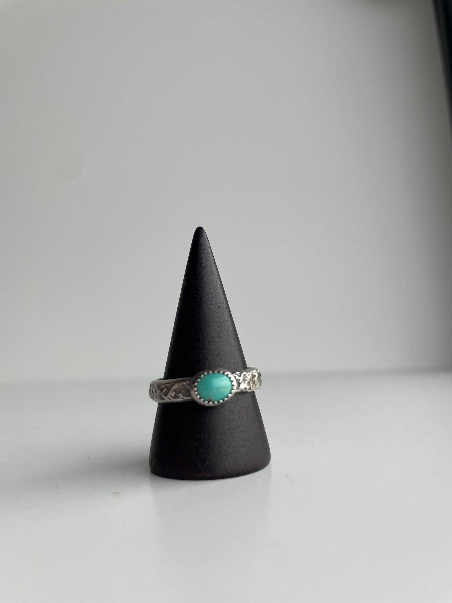 Turquoise and Sterling Ring - US 9.5