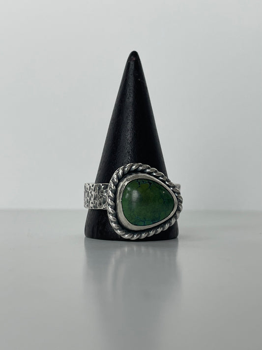 Turquoise and Sterling Ring - US 13