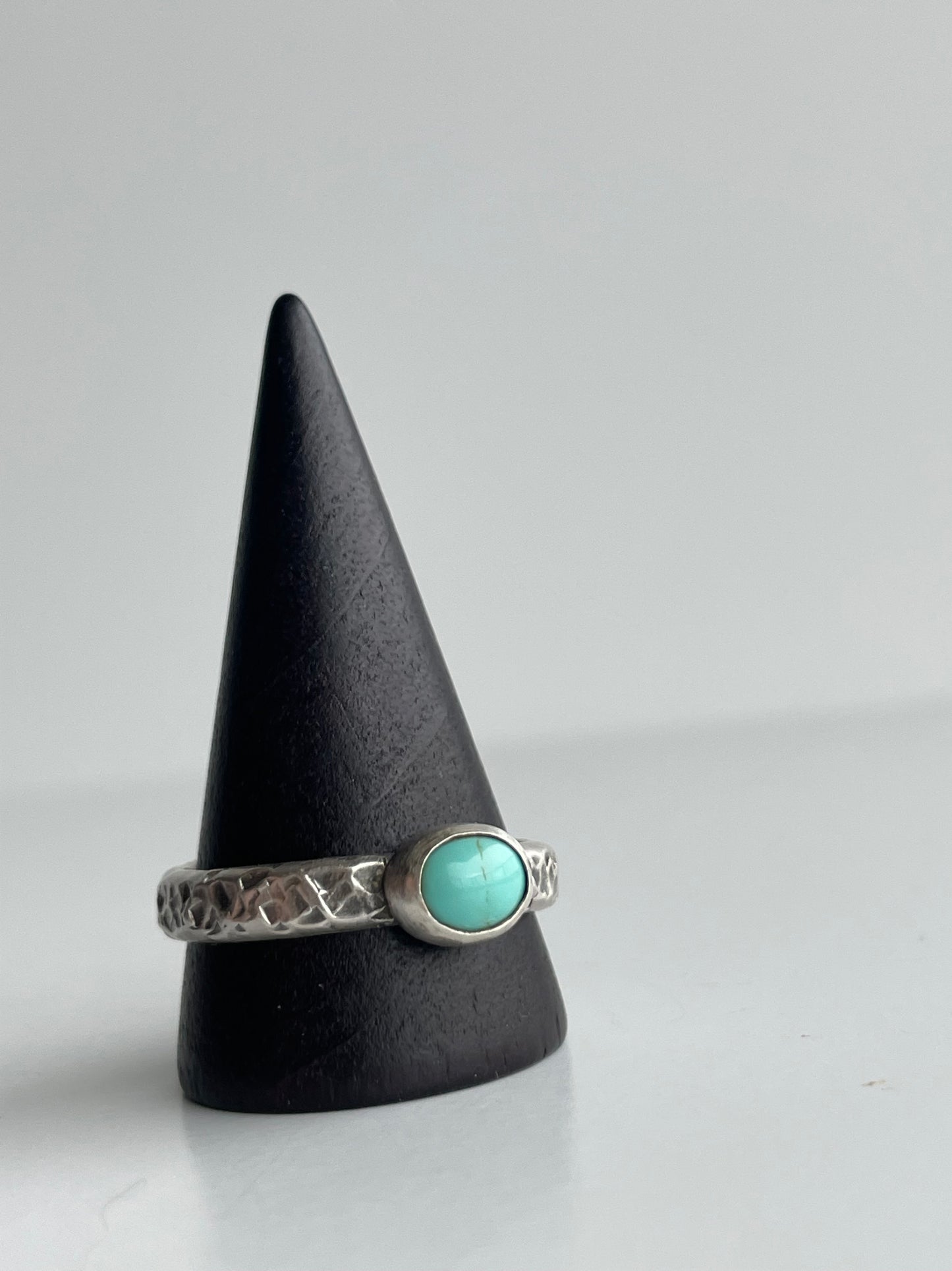 Turquoise and Sterling Ring - US 12