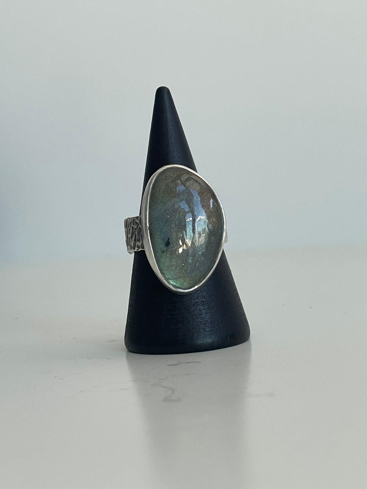 Labradorite and Sterling Ring - US 6