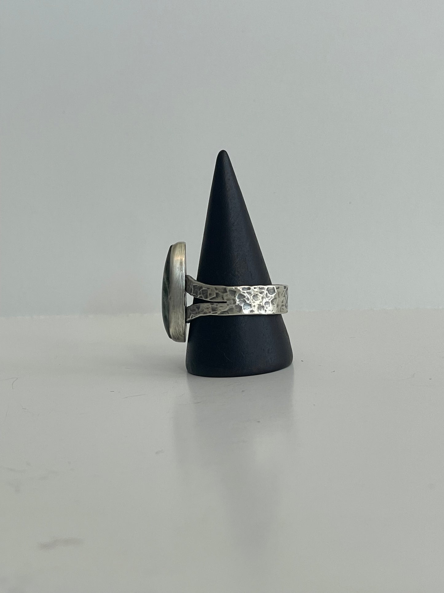 Beryl and Sterling Ring - US 9.75