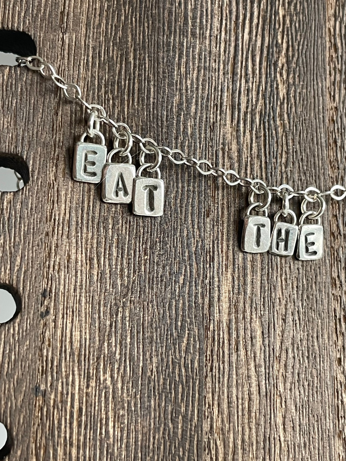EAT THE RICH - Made to Order - Sterling Necklace