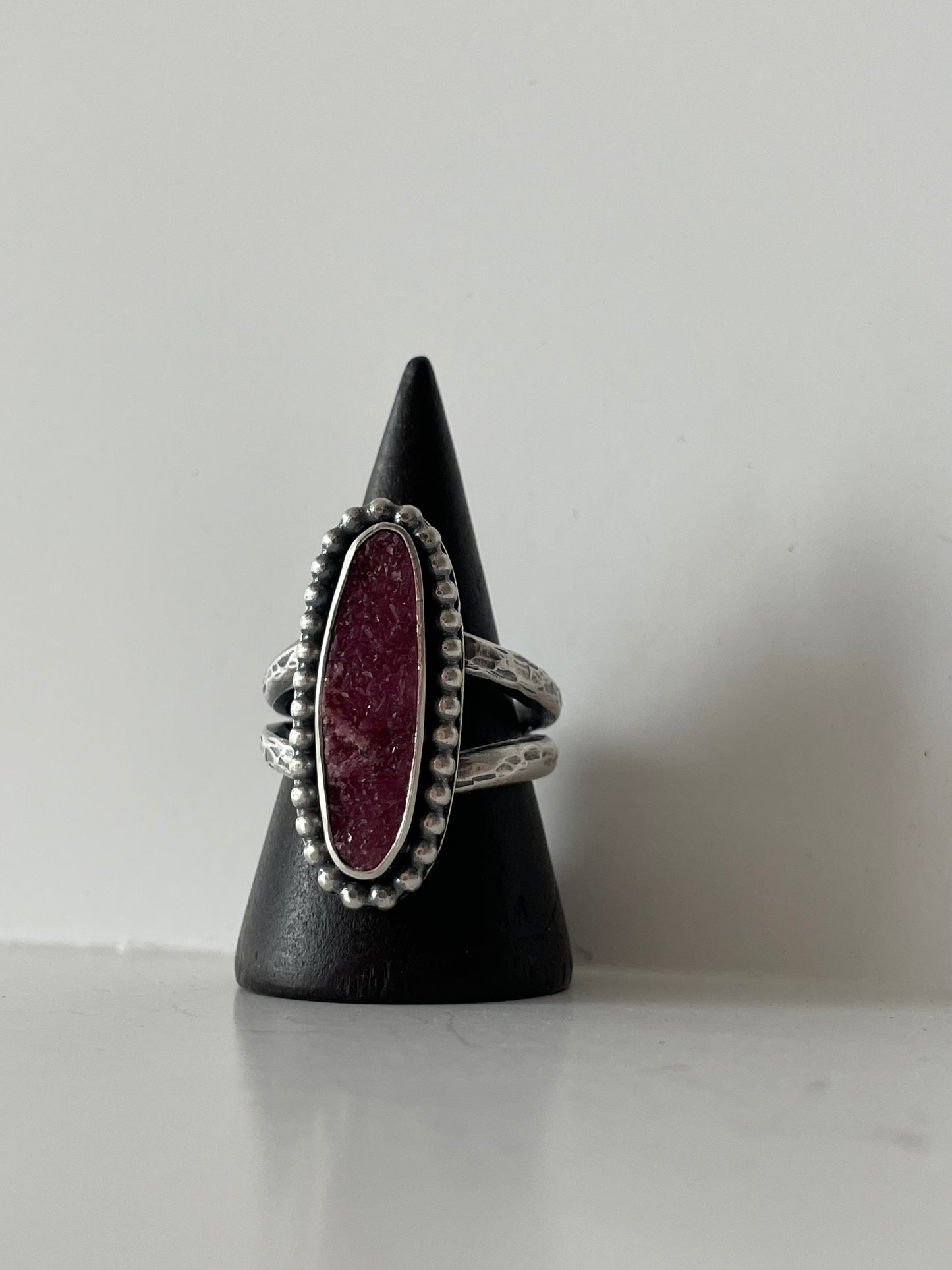 Cobalto Calcite and Sterling Ring - US 8