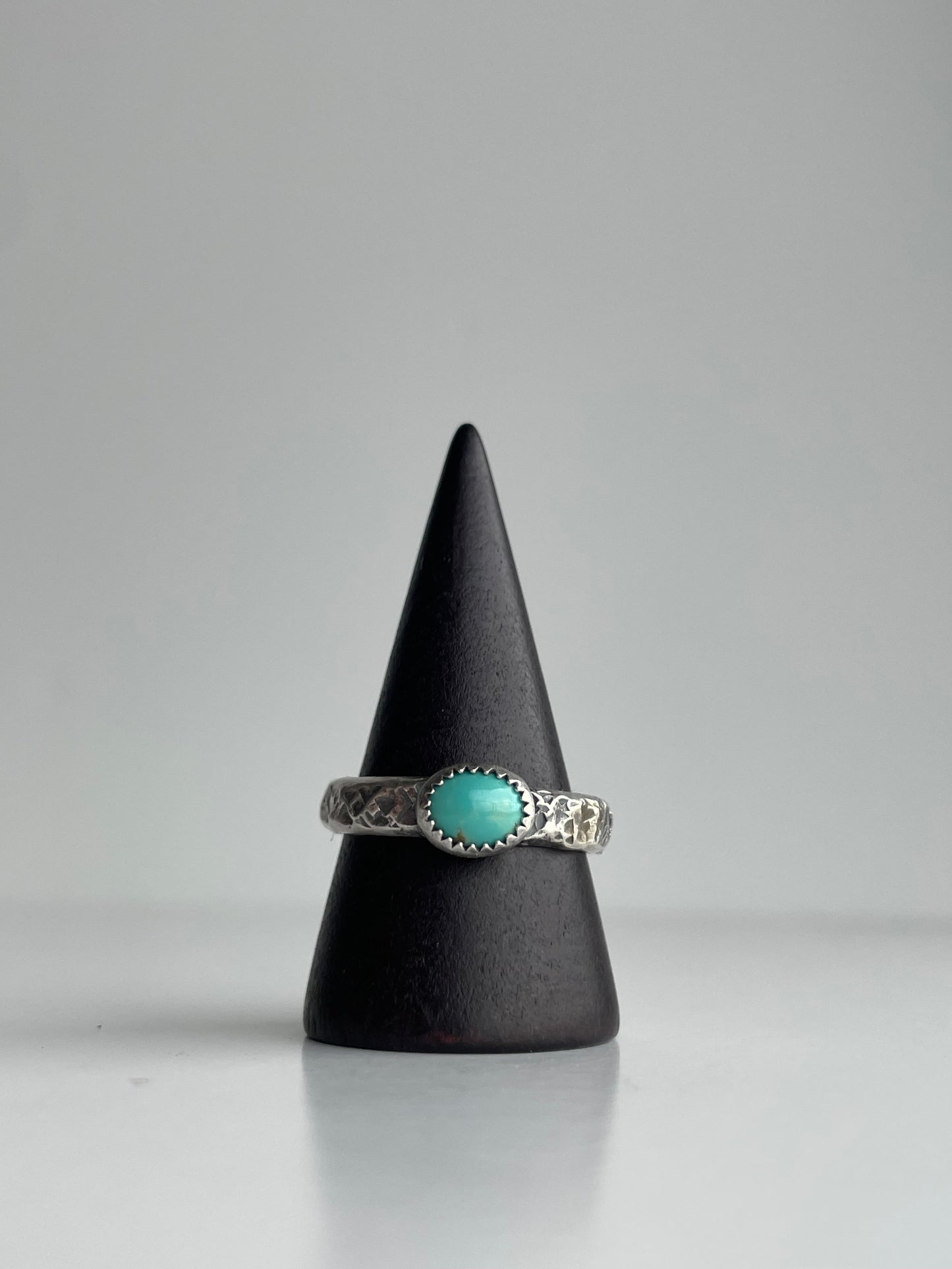 Turquoise and Sterling Ring - US 9.5