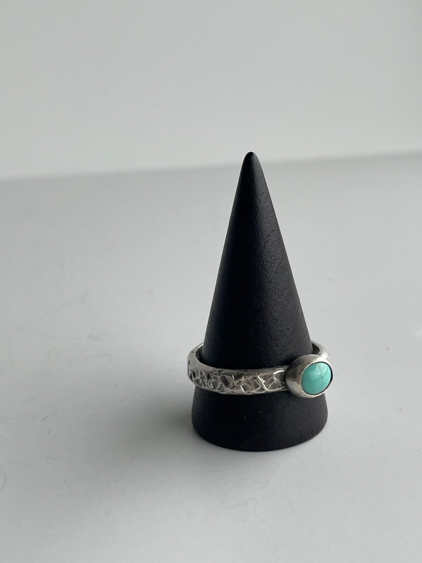 Turquoise and Sterling Ring - US 12