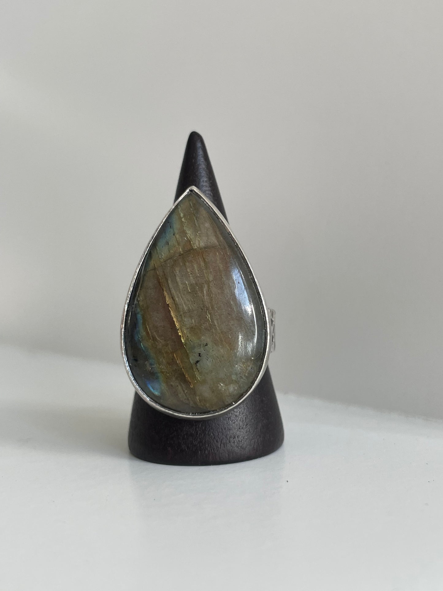 Labradorite and Sterling Ring - US 8.75