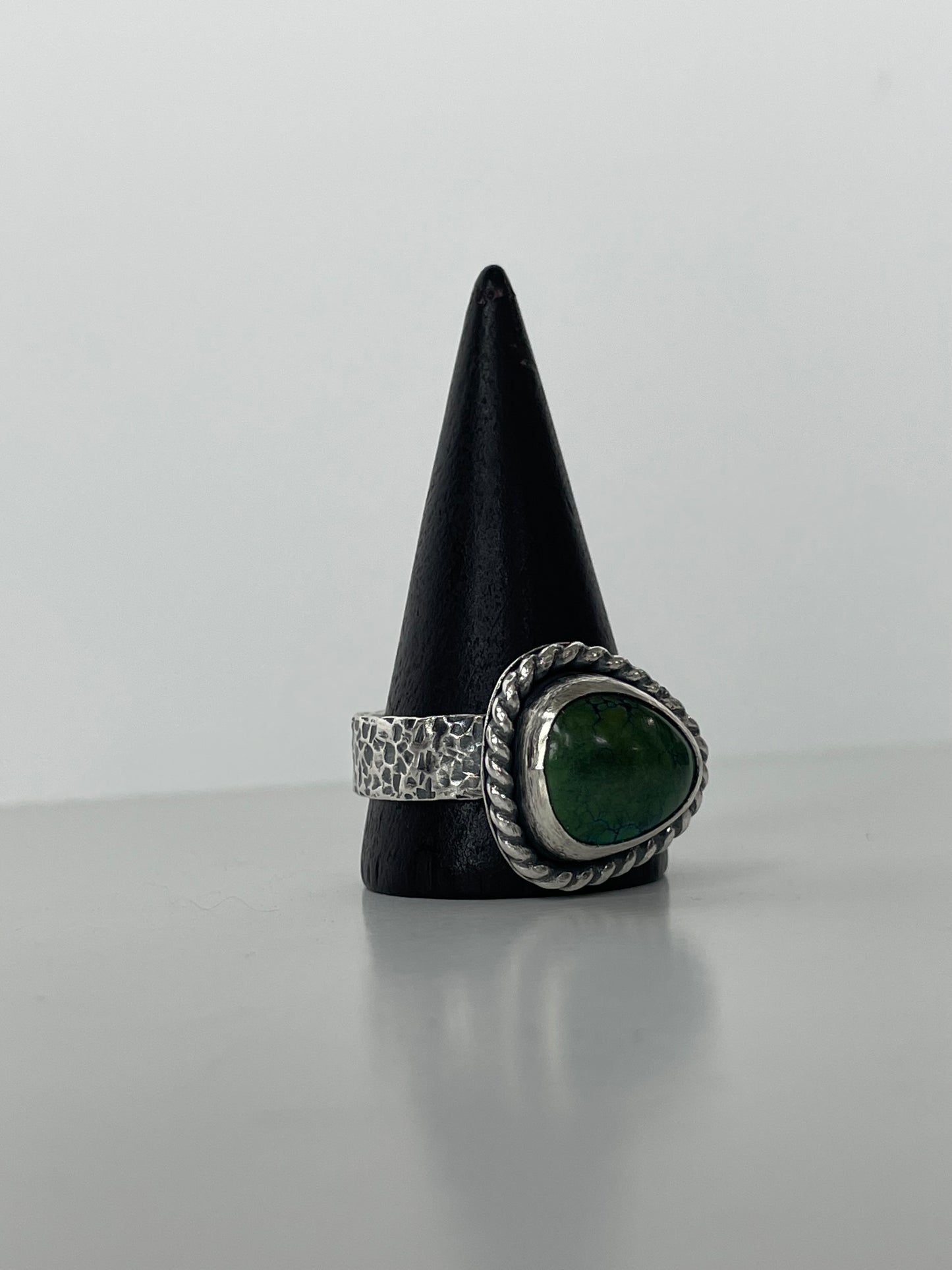 Turquoise and Sterling Ring - US 13
