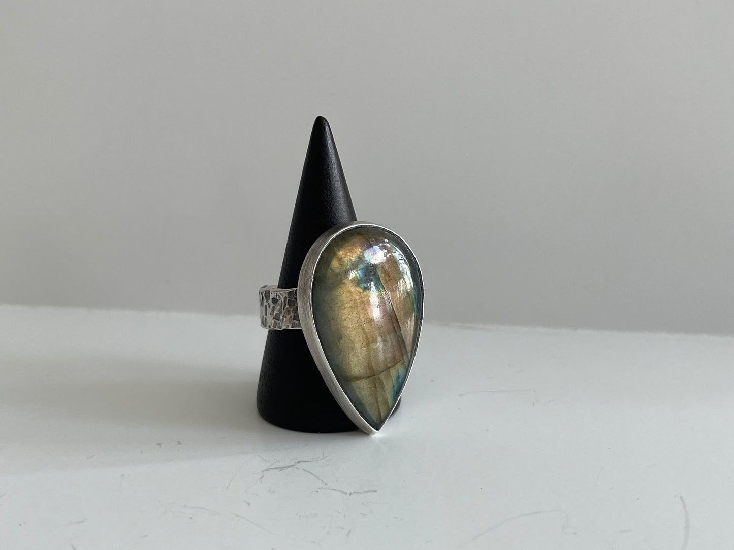 Labradorite and Sterling Ring - US 8.75