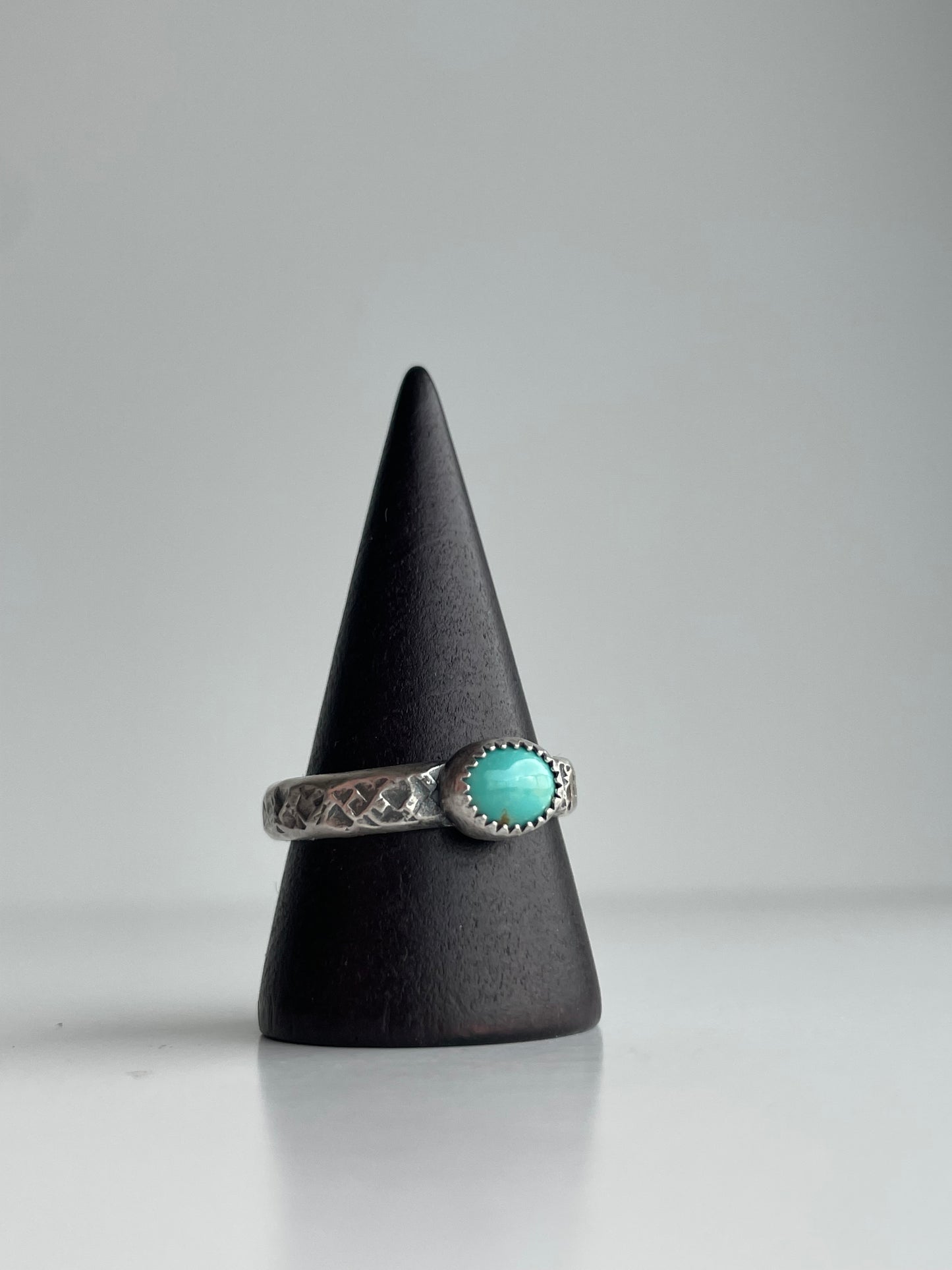 Turquoise and Sterling Ring - US 9.5