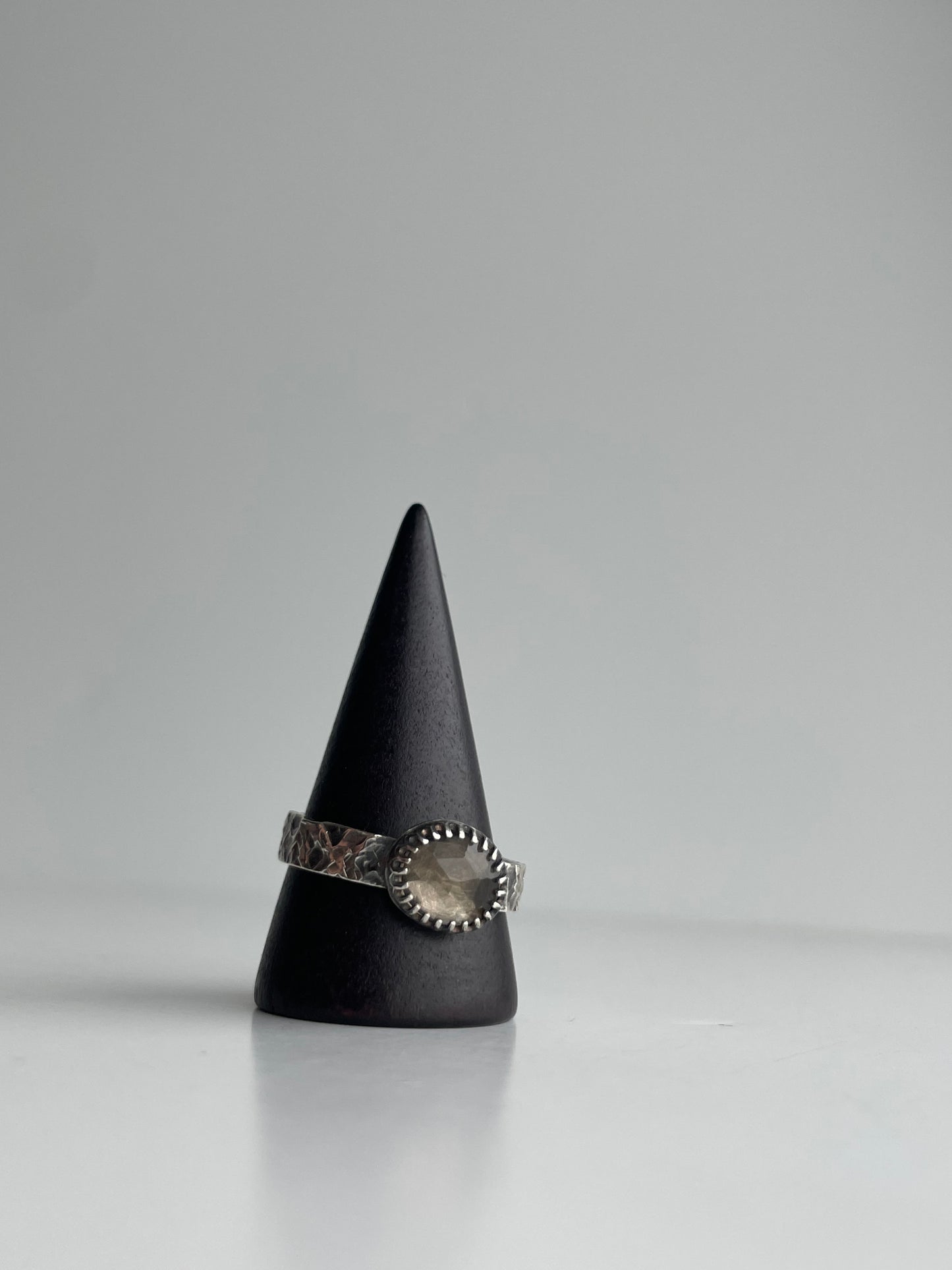 Smoky Quartz and Sterling Ring - US 10