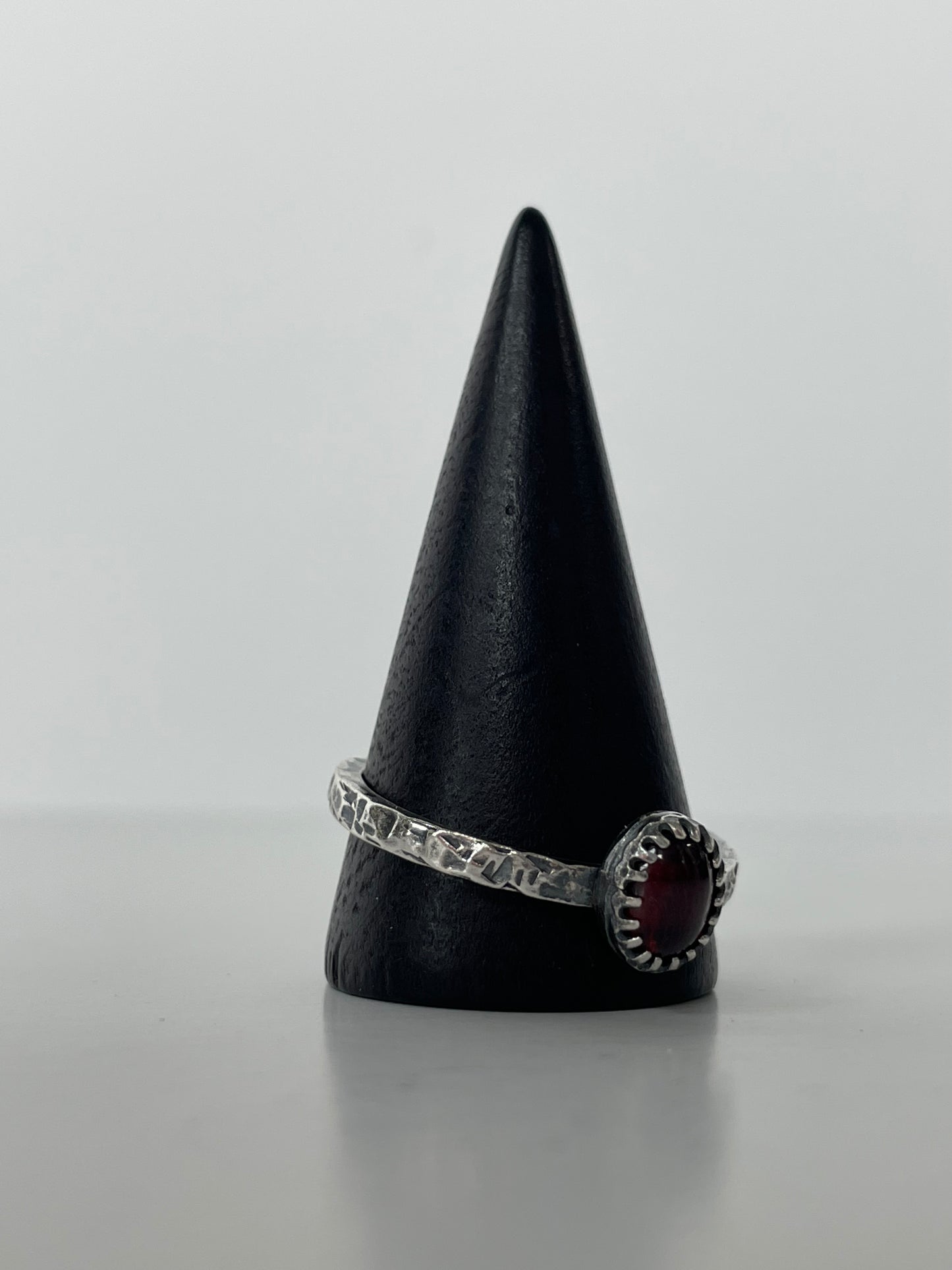 Garnet and Sterling Ring - US 13